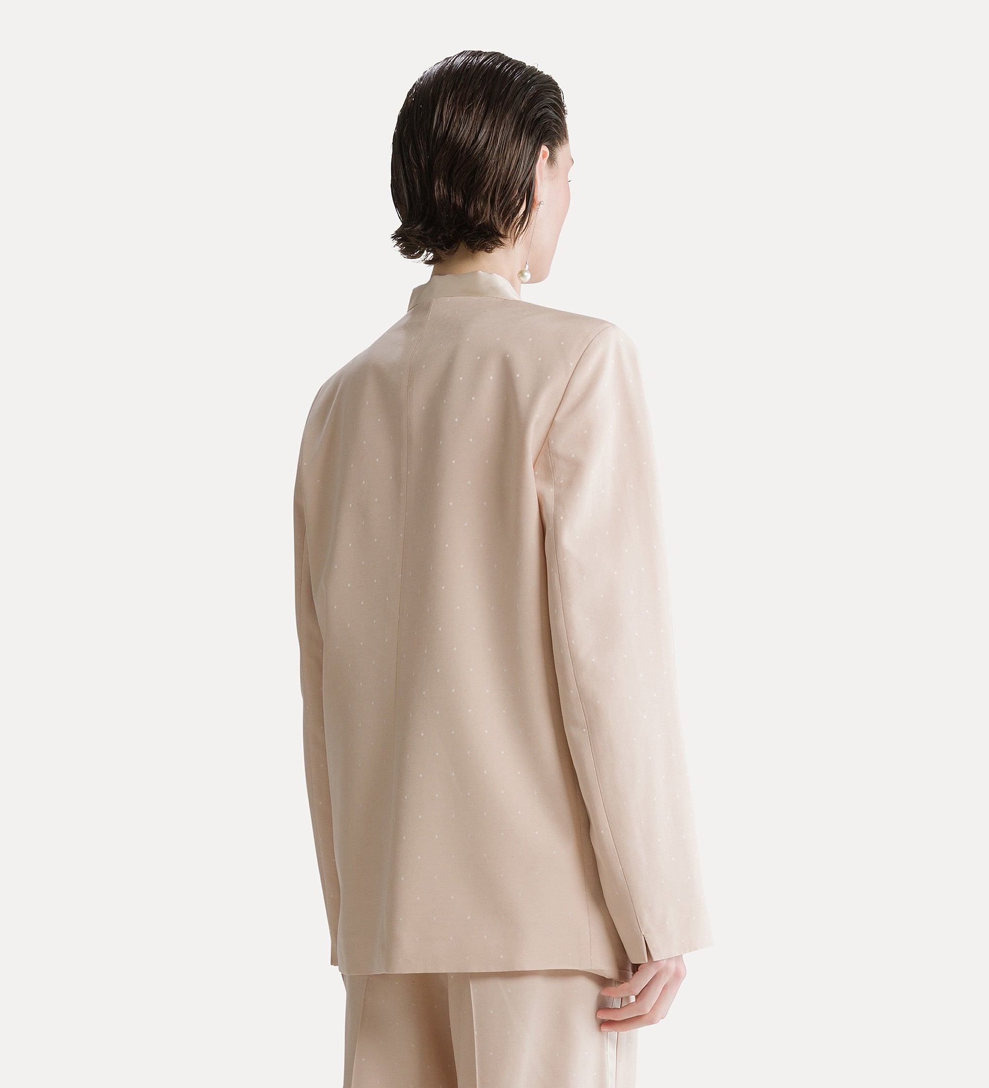 polka dot jacquard dinner jacket loto