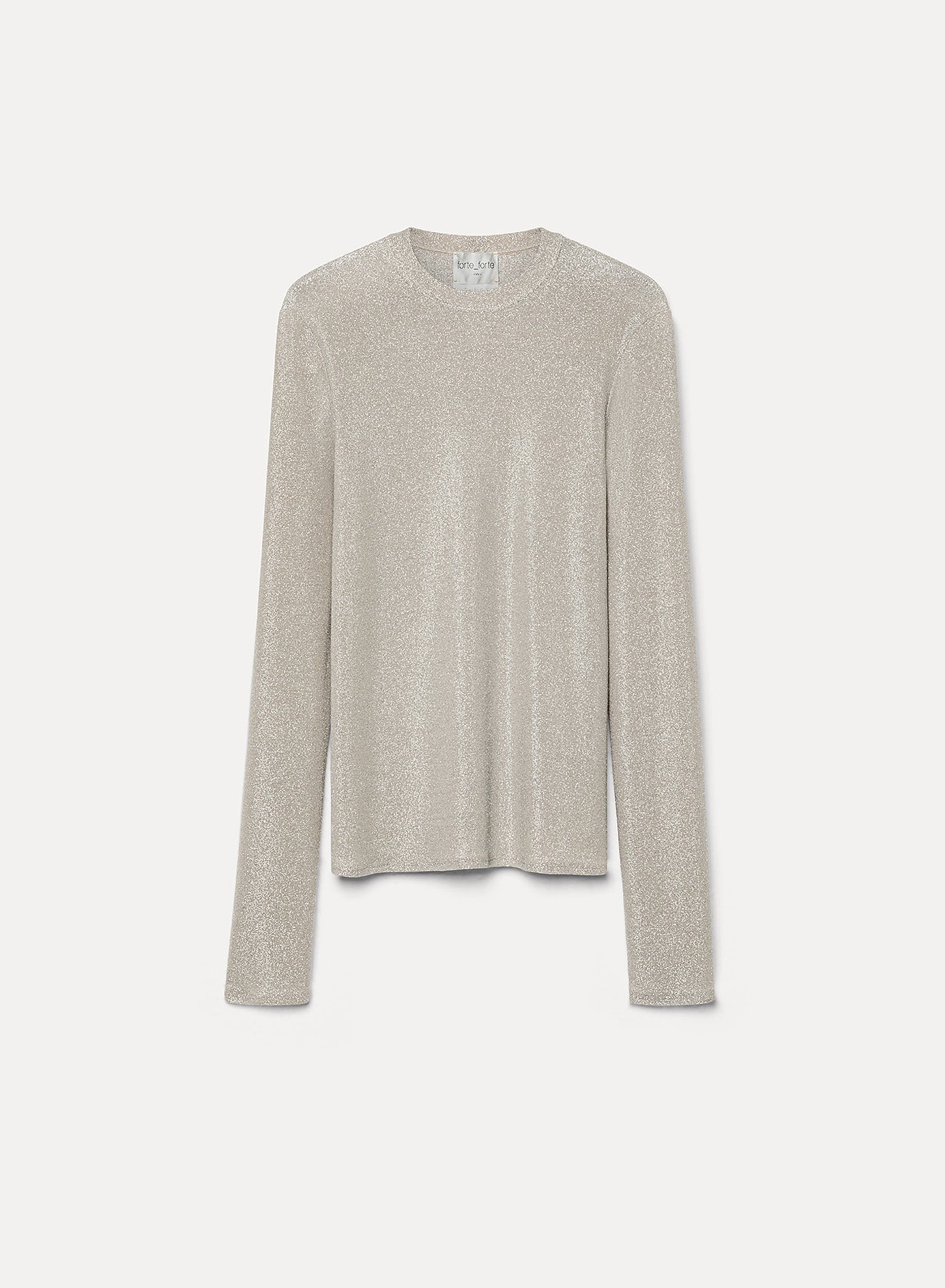 lurex jersey crew–neck t-shirt moon