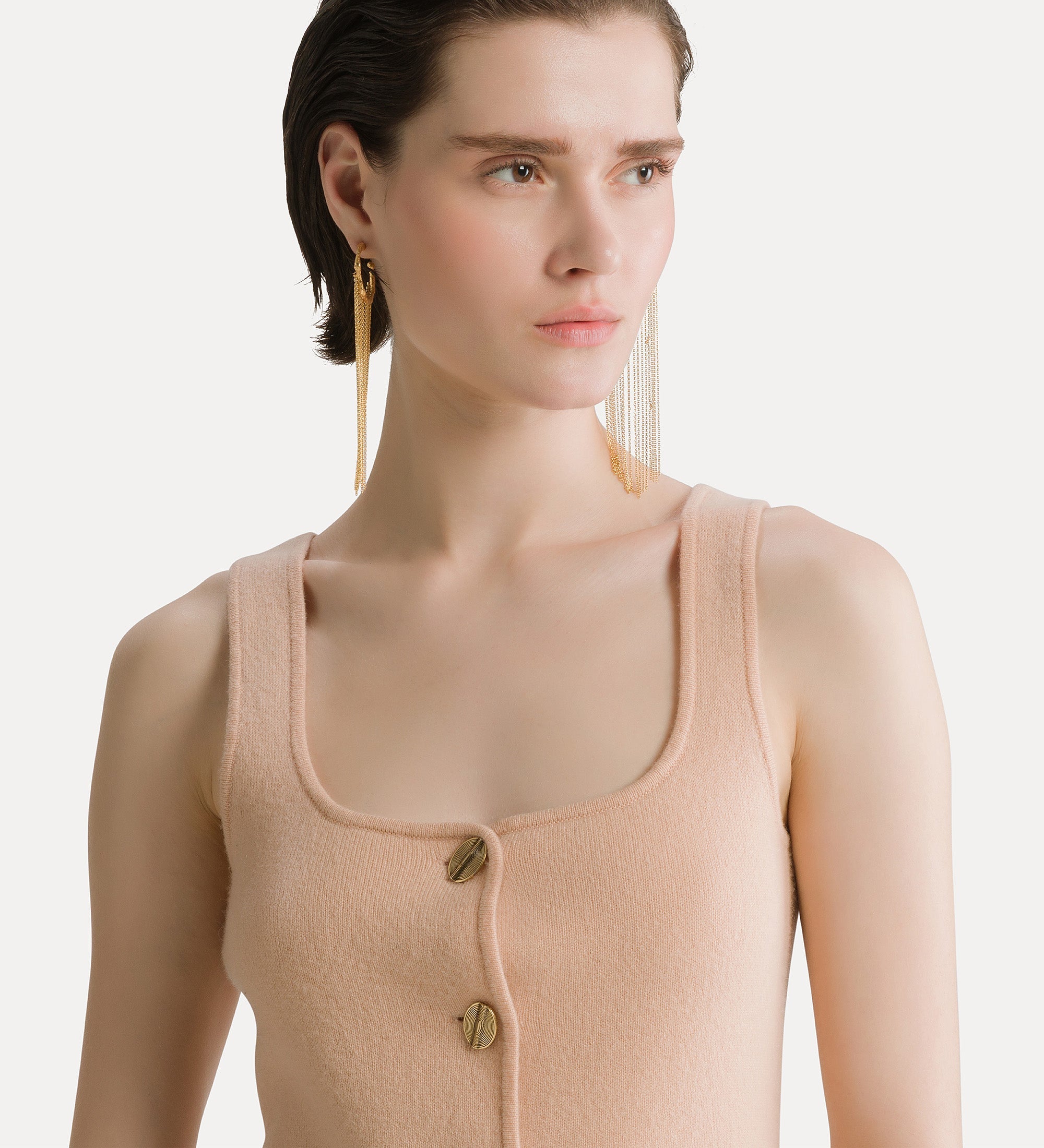 wool and cashmere bustier waistcoat cashmere