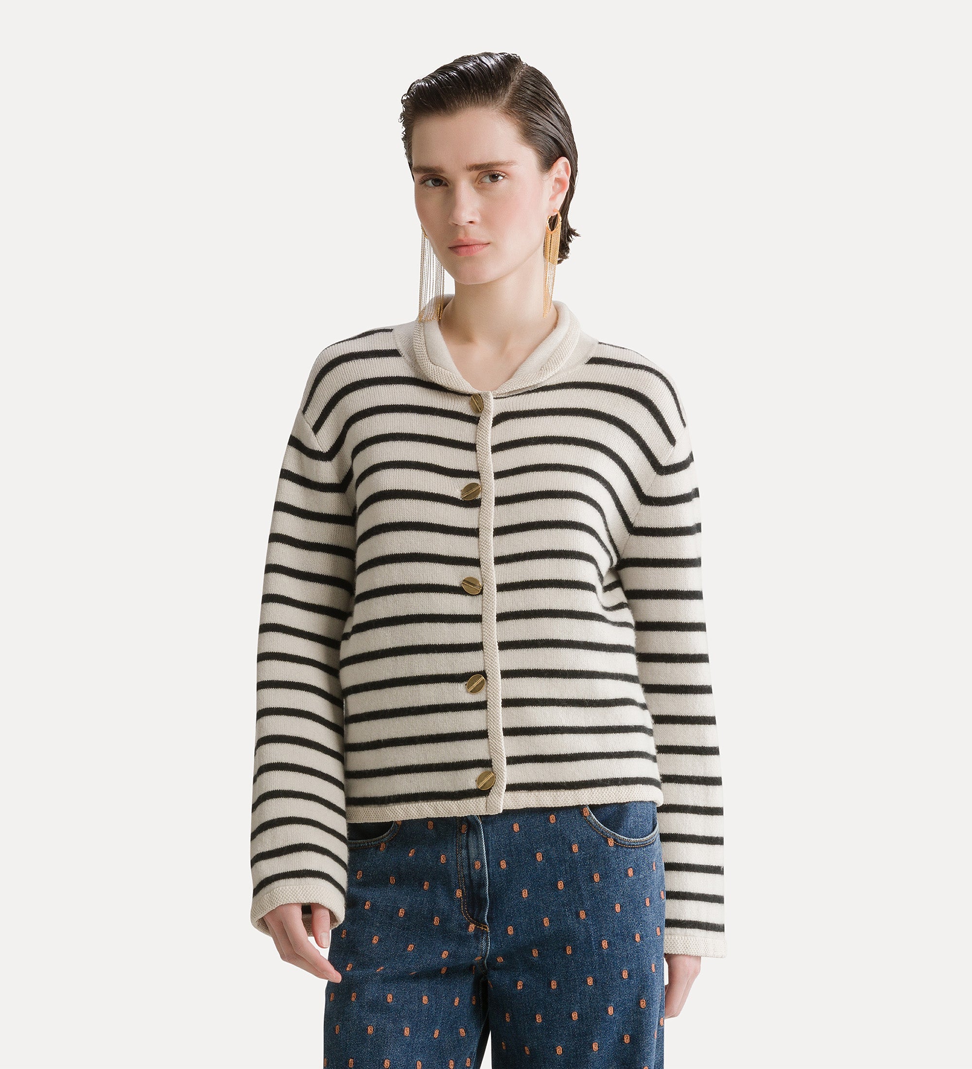wool and cashmere knitted jacket pure