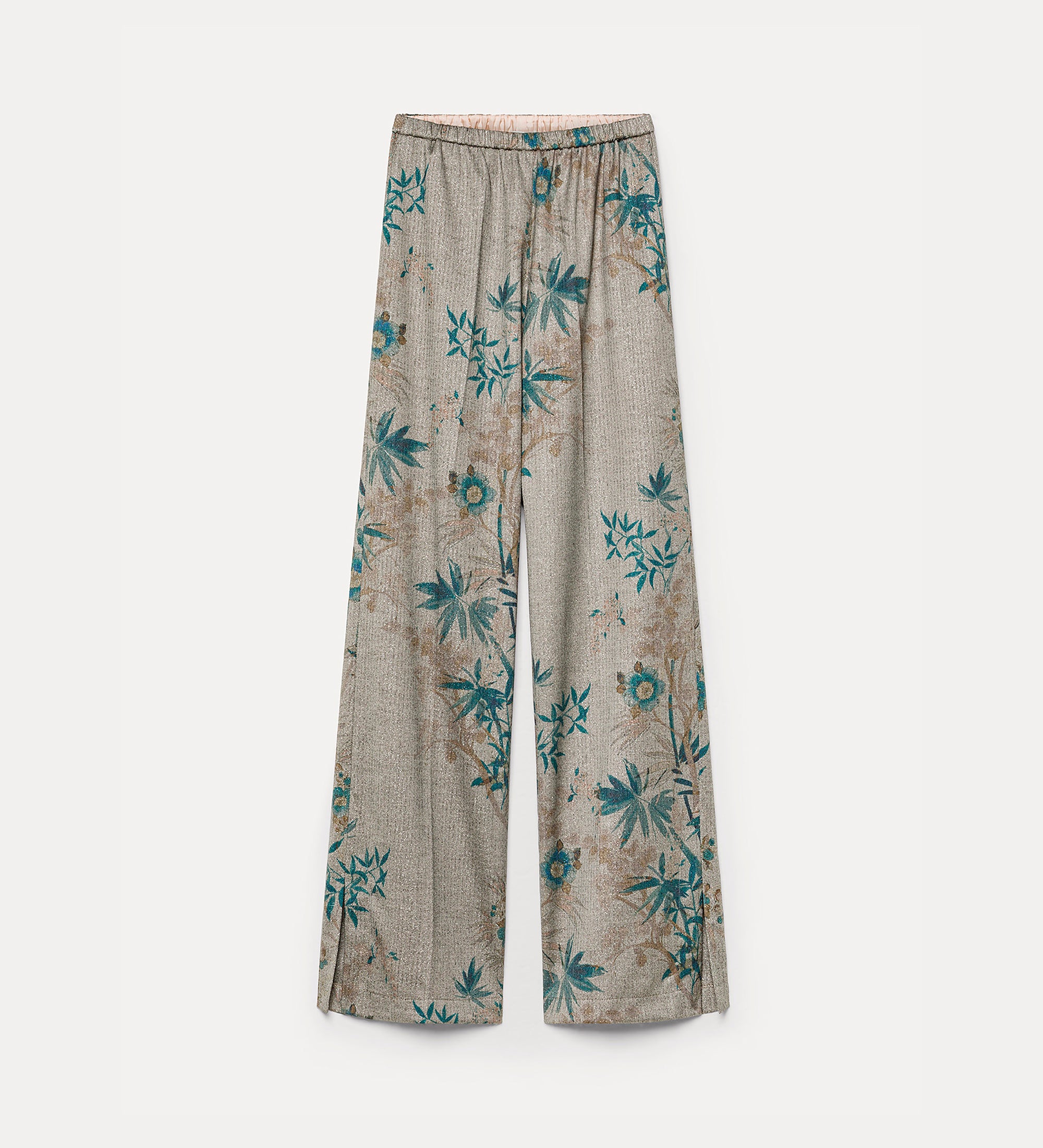 pantalone elastico chevron "le bambou secret" jade