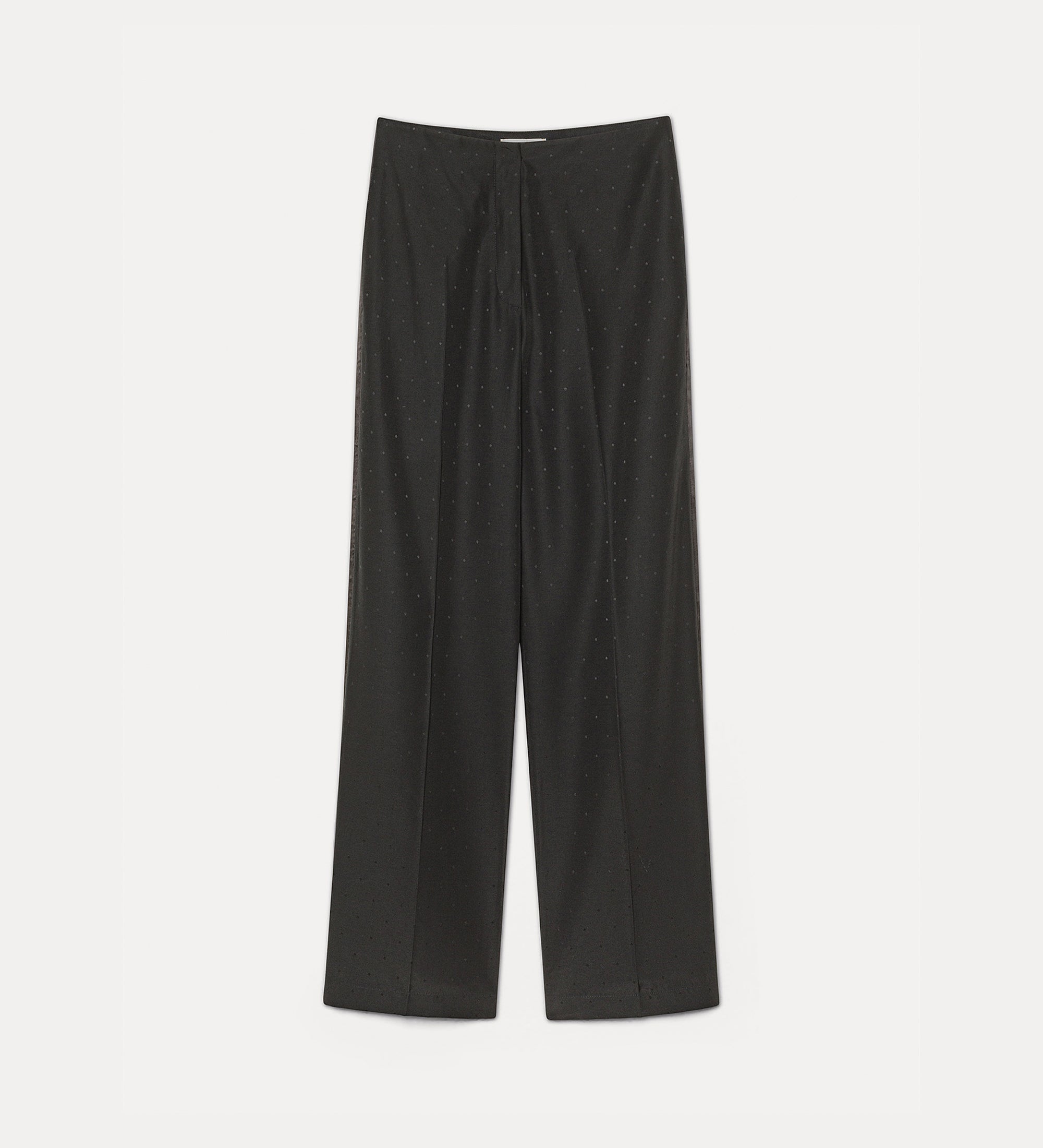 pantalone sartoriale jaquard pois vi/wo nero