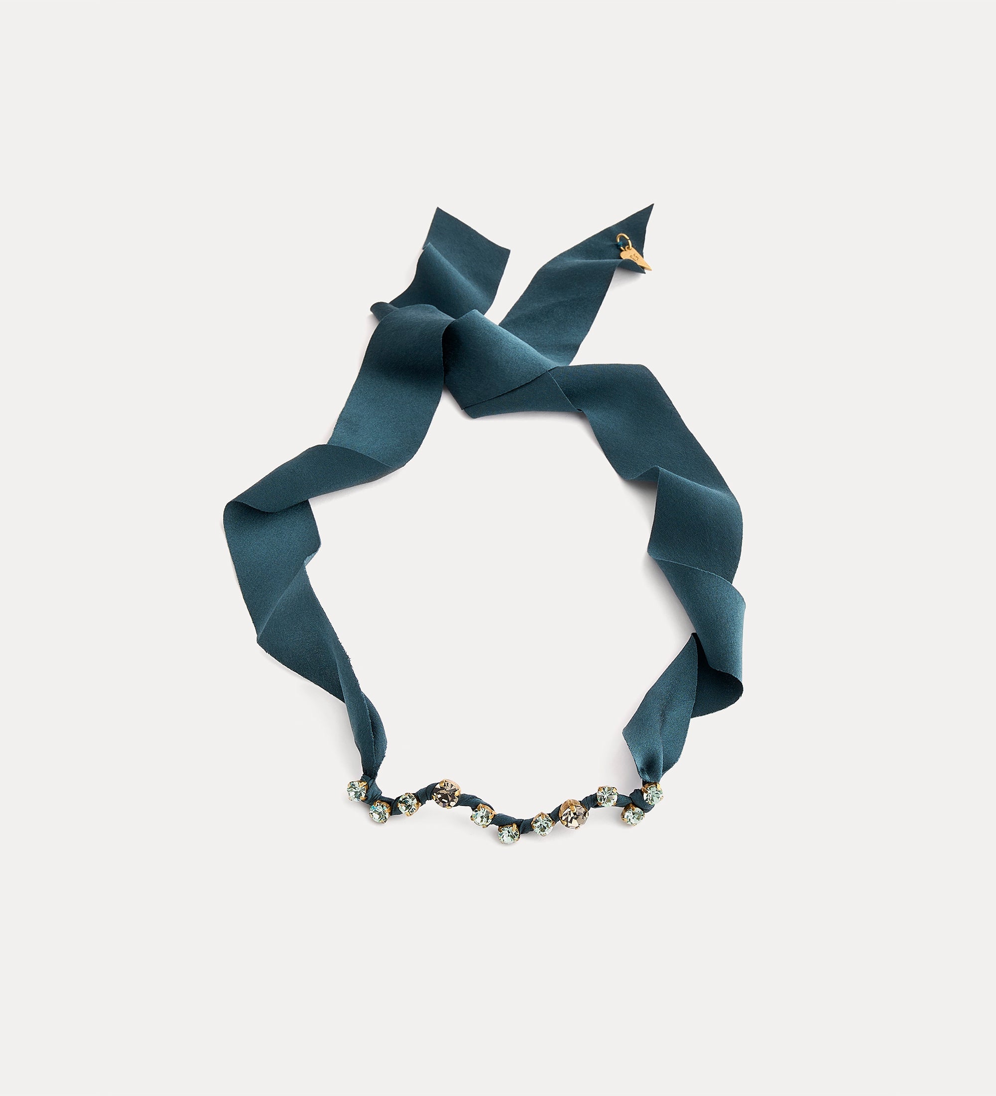 fabric choker with crystals loto