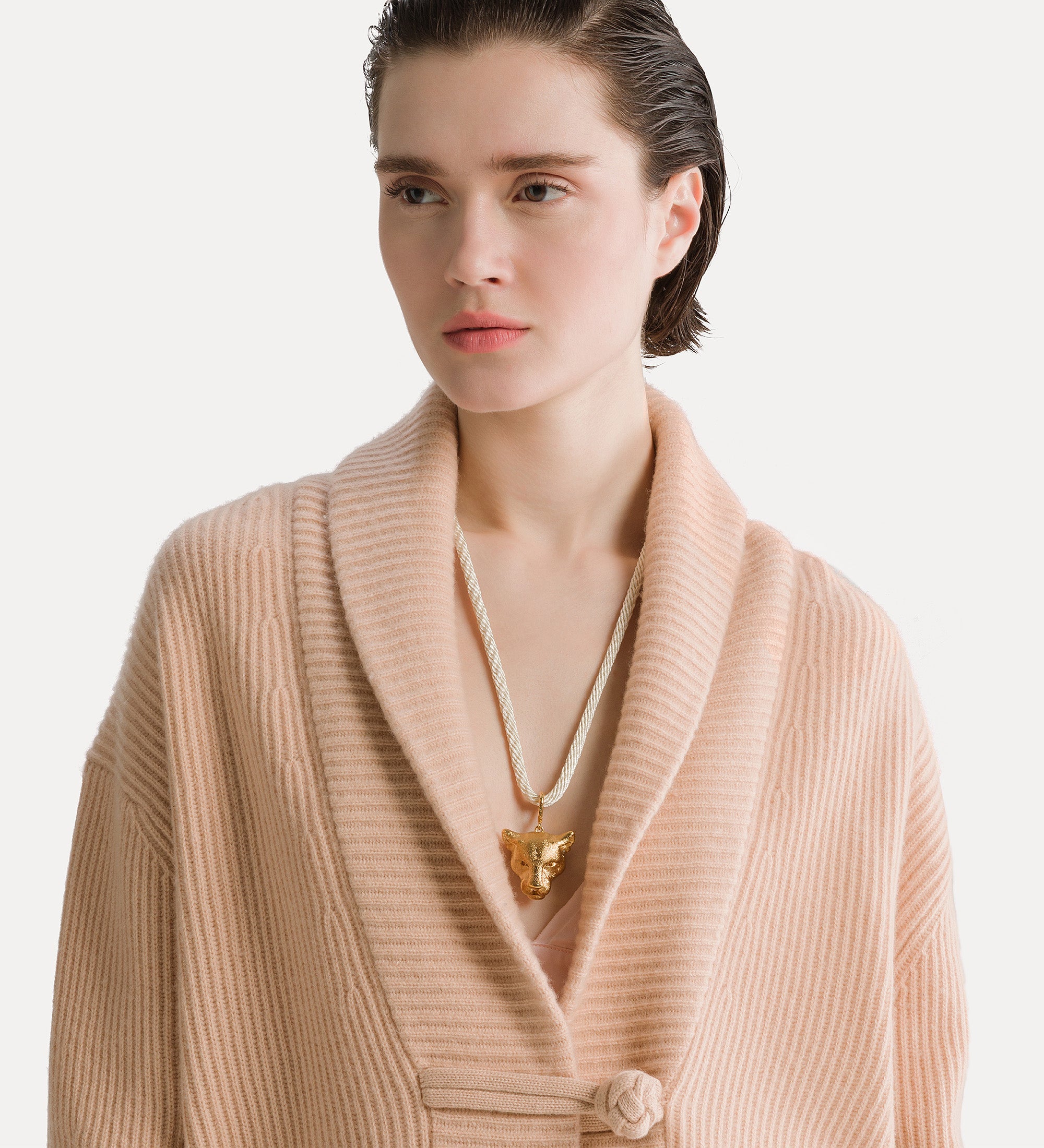 wool and cashmere ribbed knit cardigan cashmere