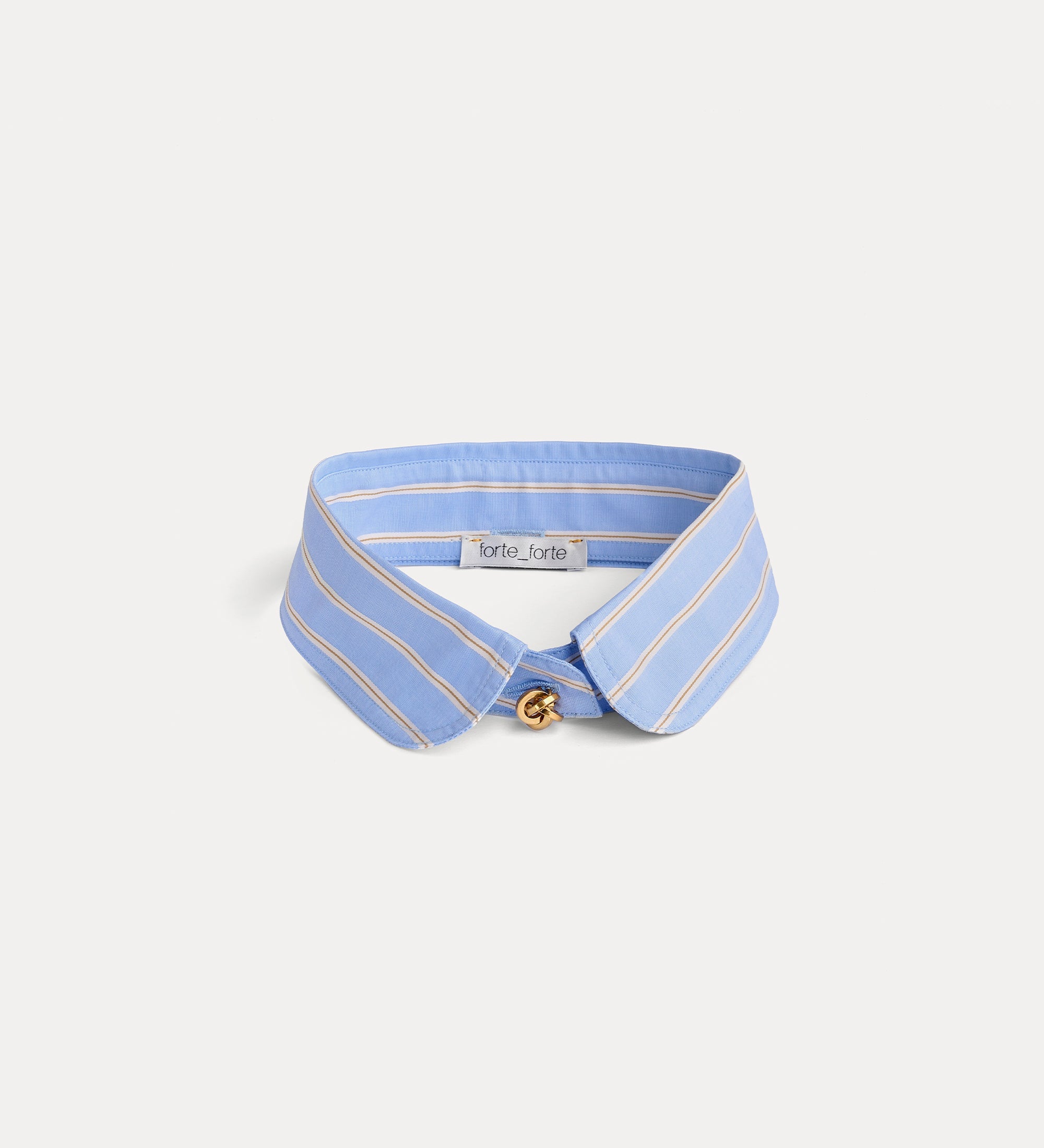 colletto club bottone gioiello popeline riga raso Oxford blue