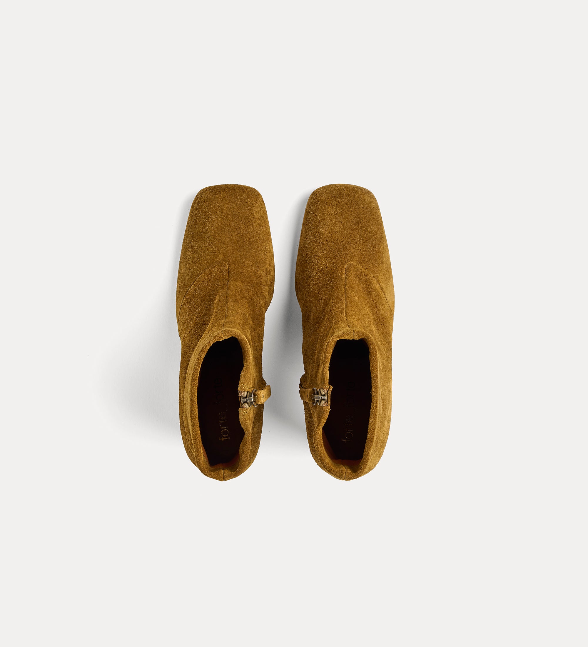 suede ankle boots with square toes and round heels vintage