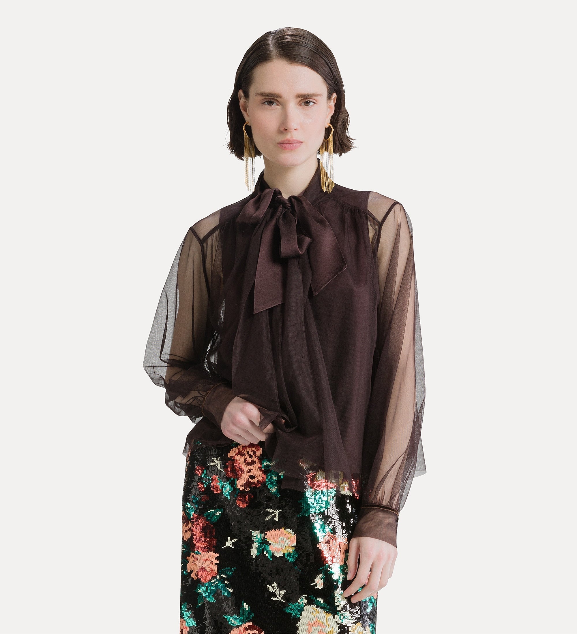 tulle shirt with sash fondant