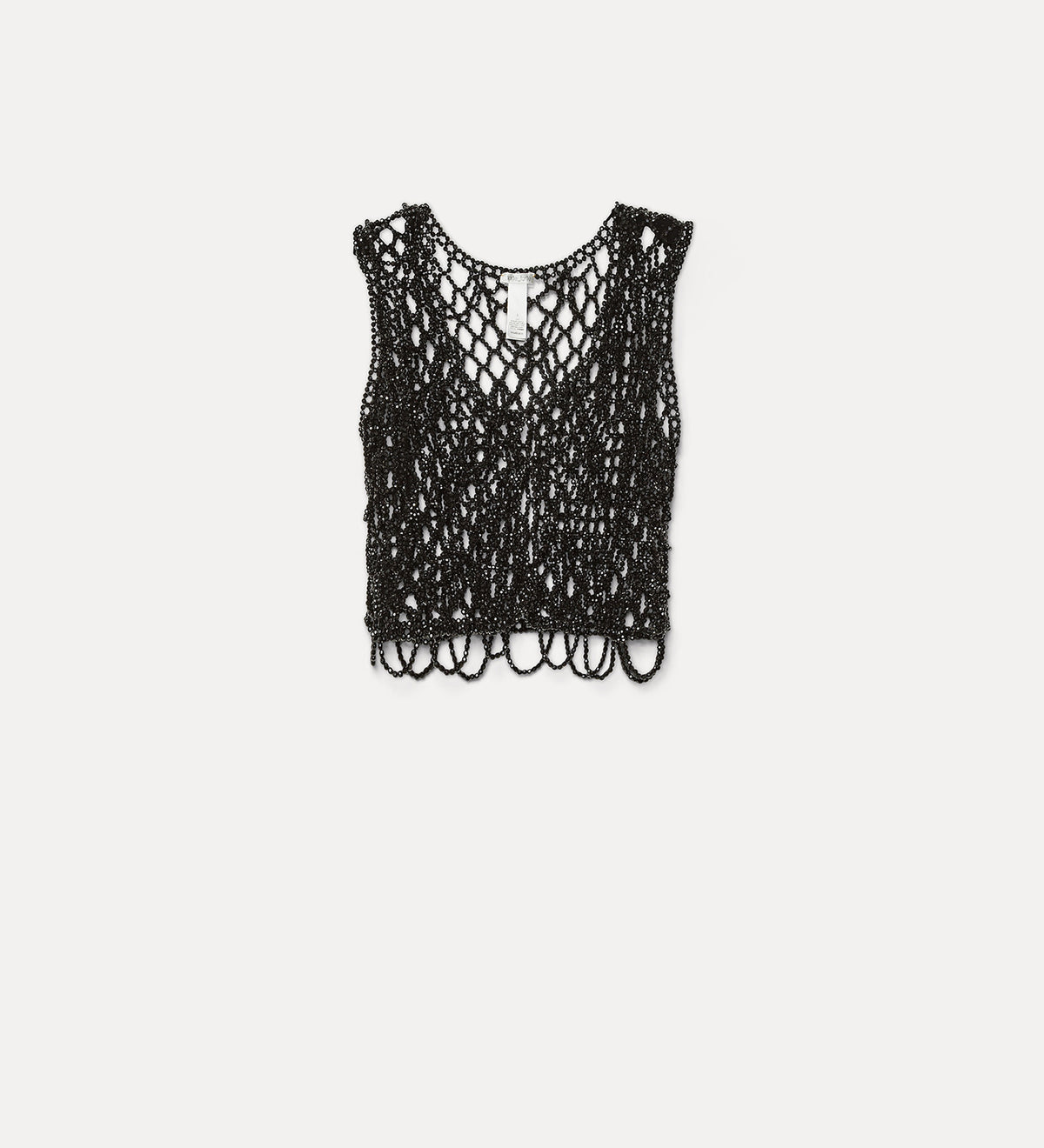gilet con perle ricamate a mano “black diamond” black diamond