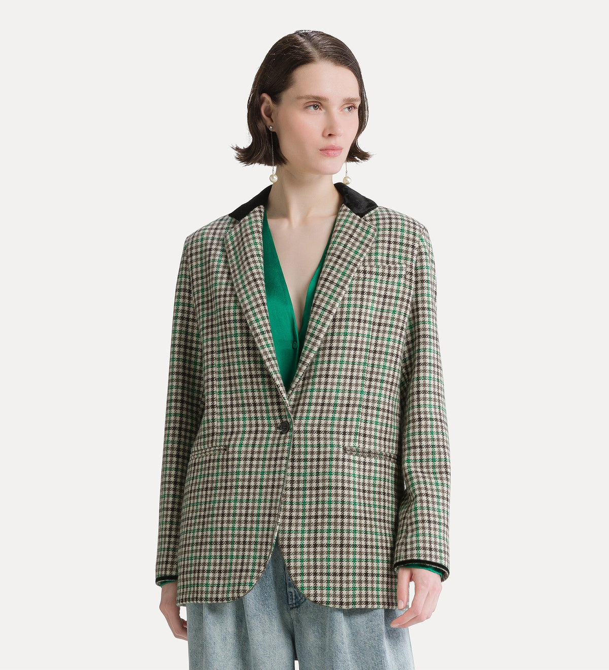 giacca con motivo british check royal
