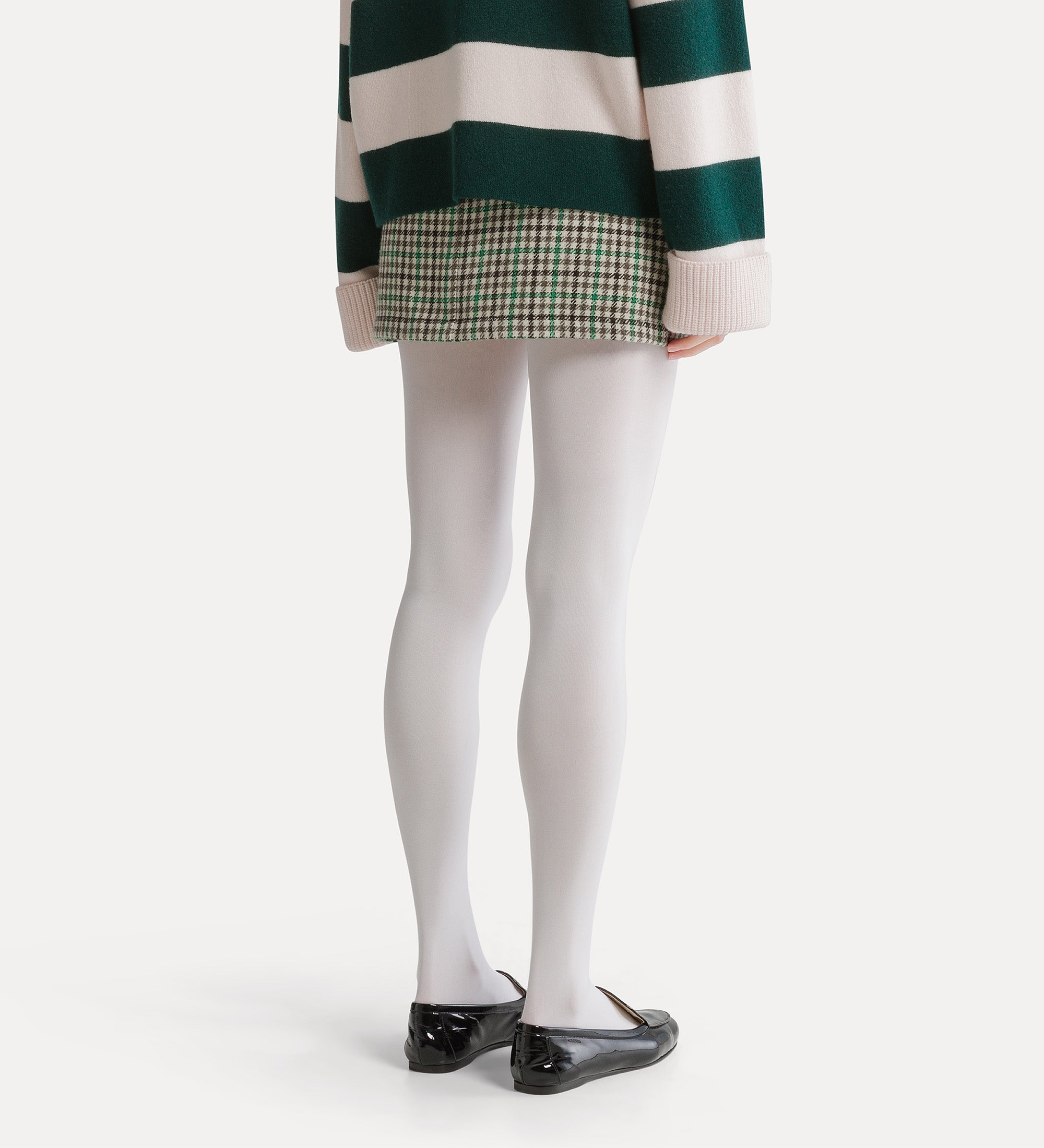 mini skirt with a british chequered pattern royal