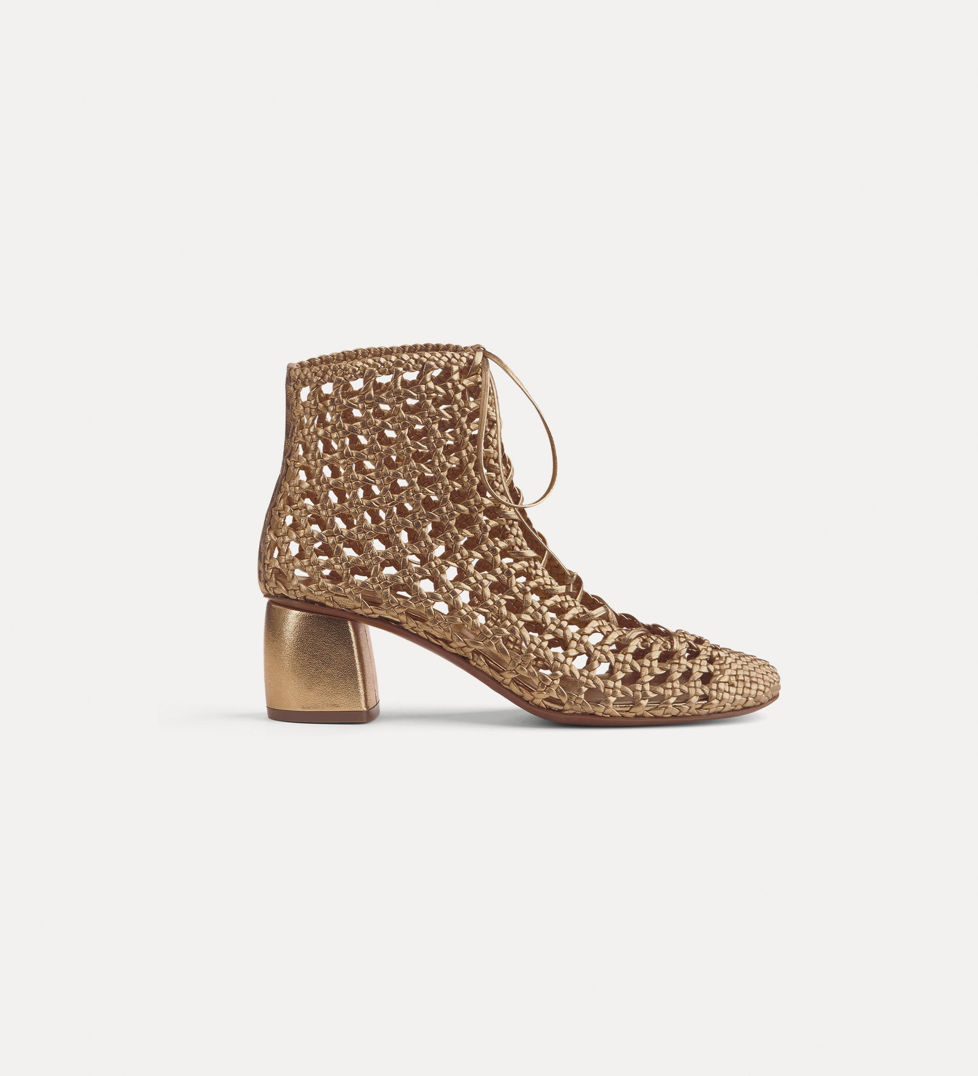bottines tressées “my penelope” bronze