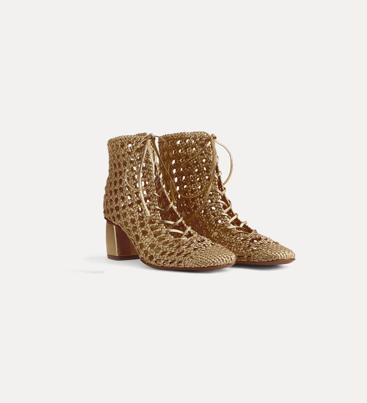 woven ankle boots “my penelope” bronze