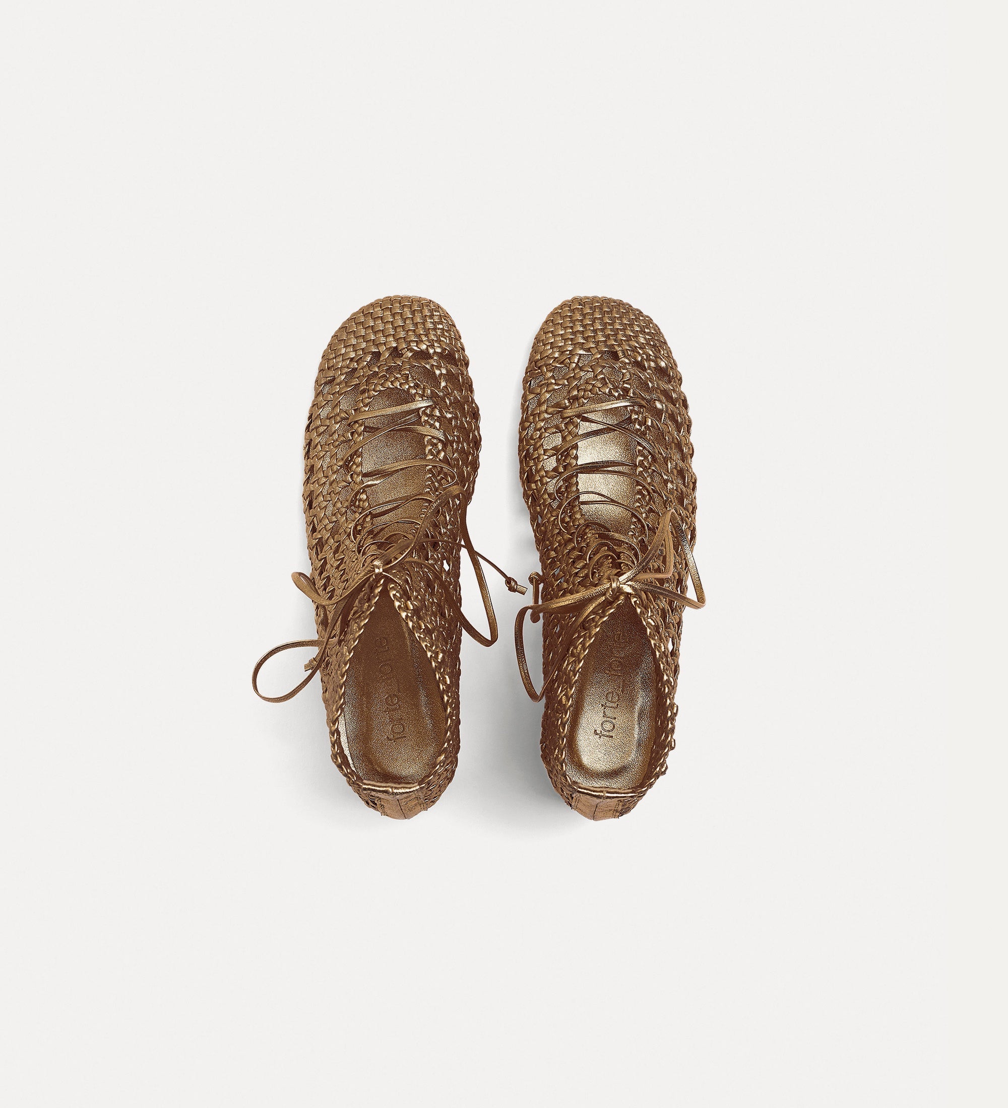 bottines tressées “my penelope” bronze