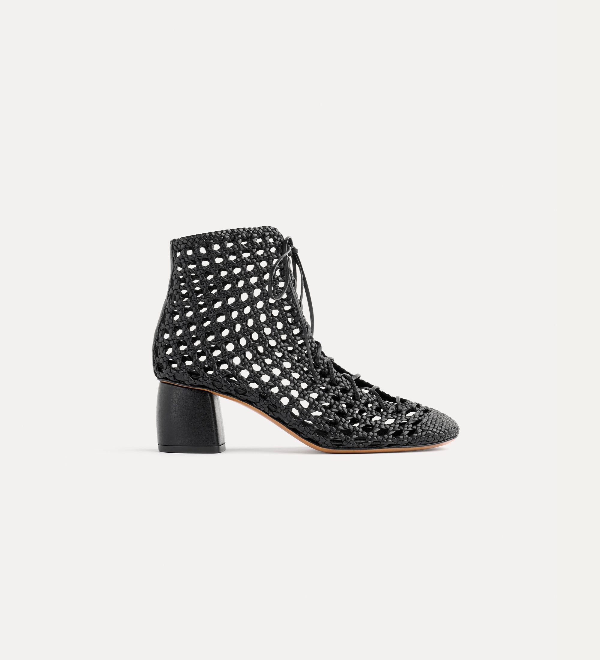 "my penelope" stivaletto chic intrecciato a mano Nero