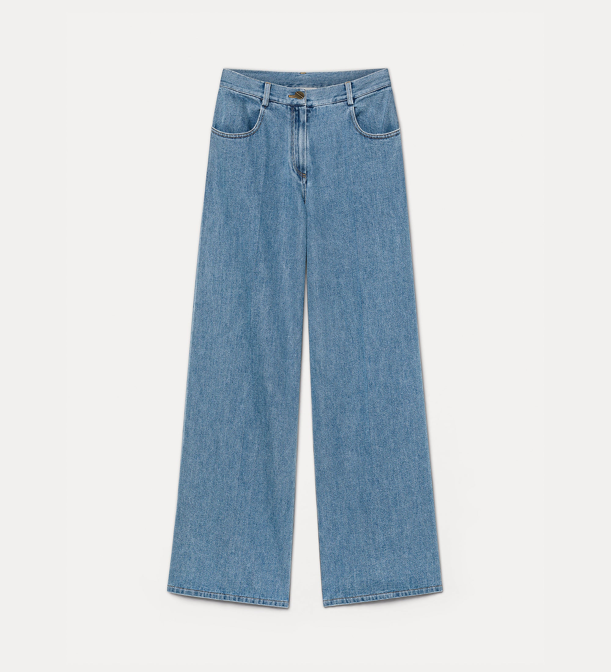 pantalone 5 tasche denim cavalry celeste
