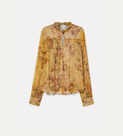 “le bambou secret” crepon bohemian shirt heliodore