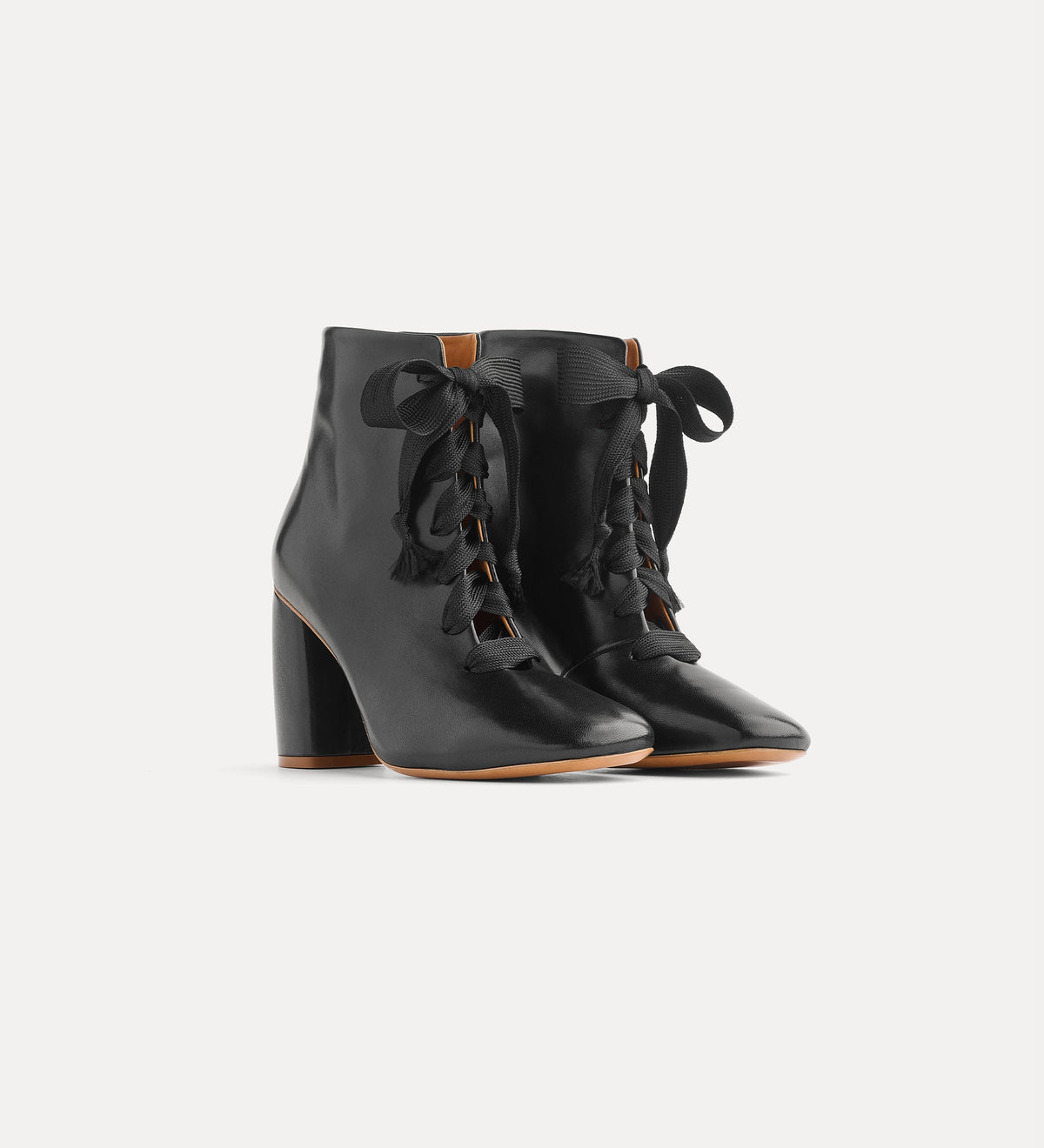 stivaletto in pelle nero