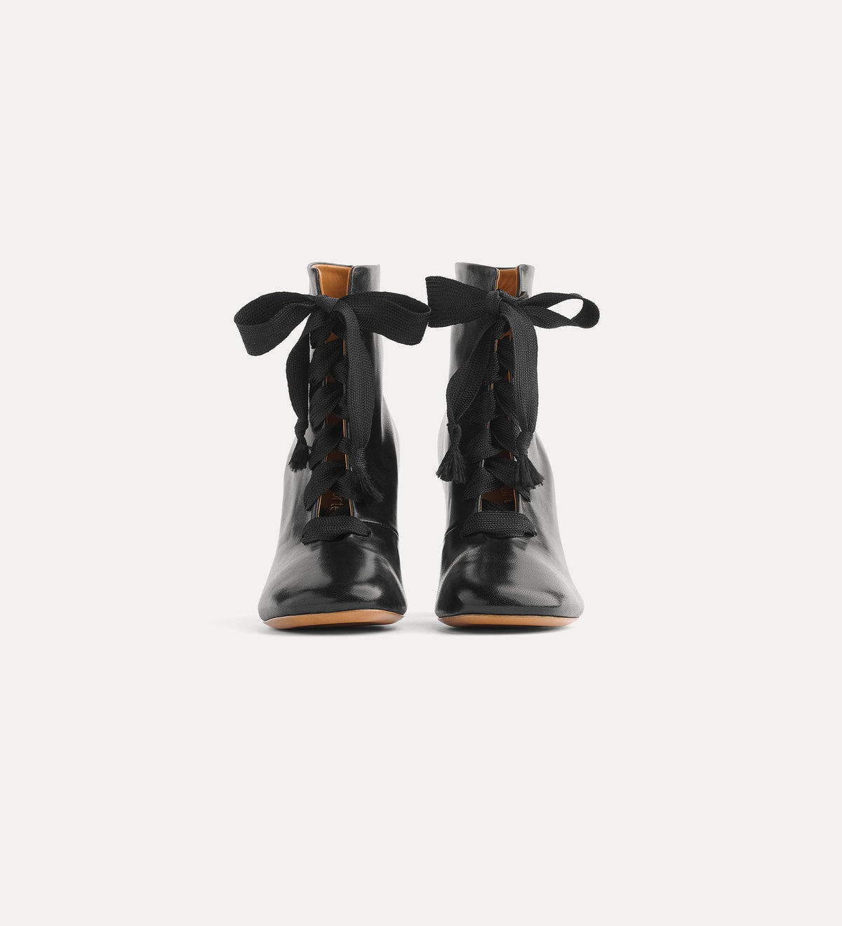 stivaletto in pelle nero