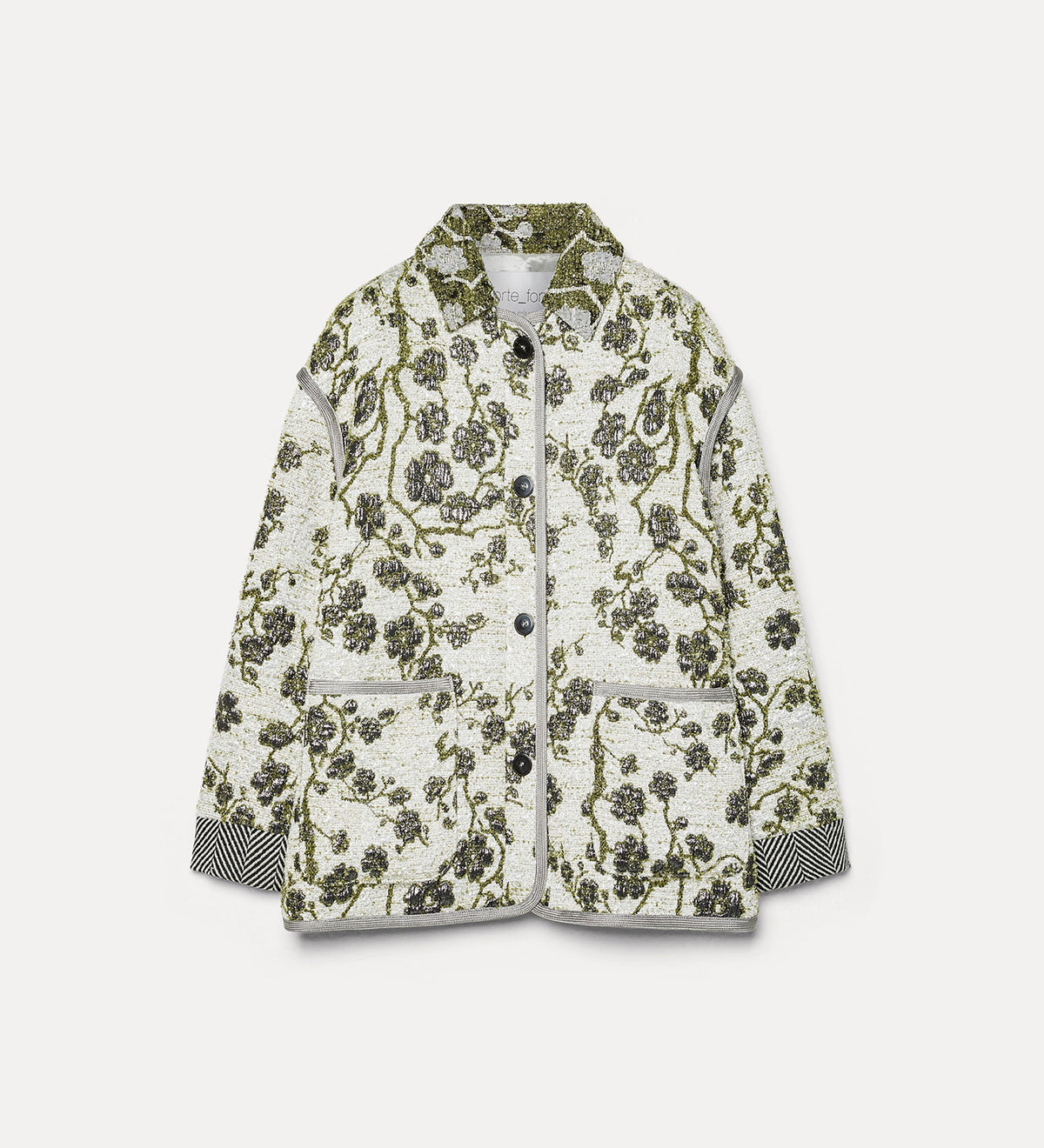 giacca jacquard “la lune en fleur” silvermoon
