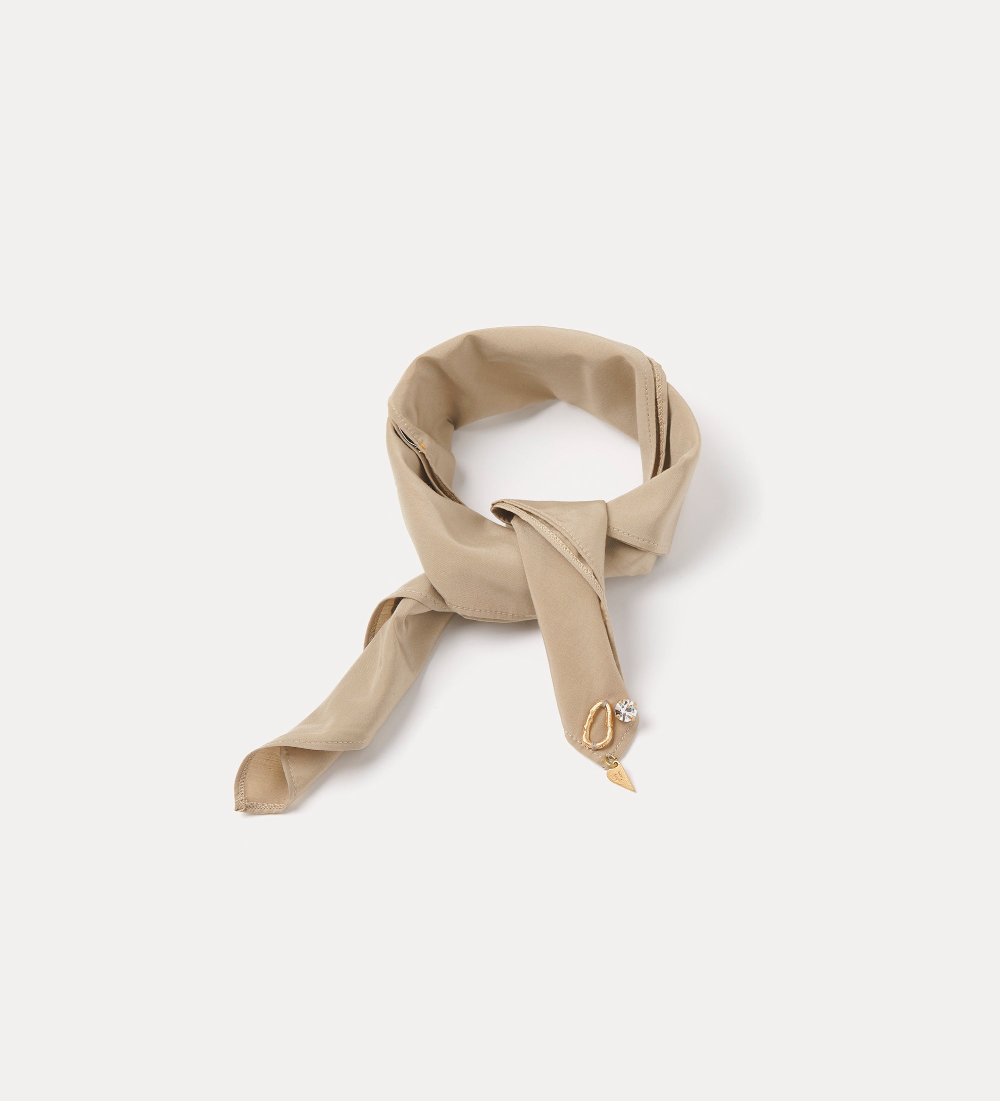 chic taffeta scarf ecru