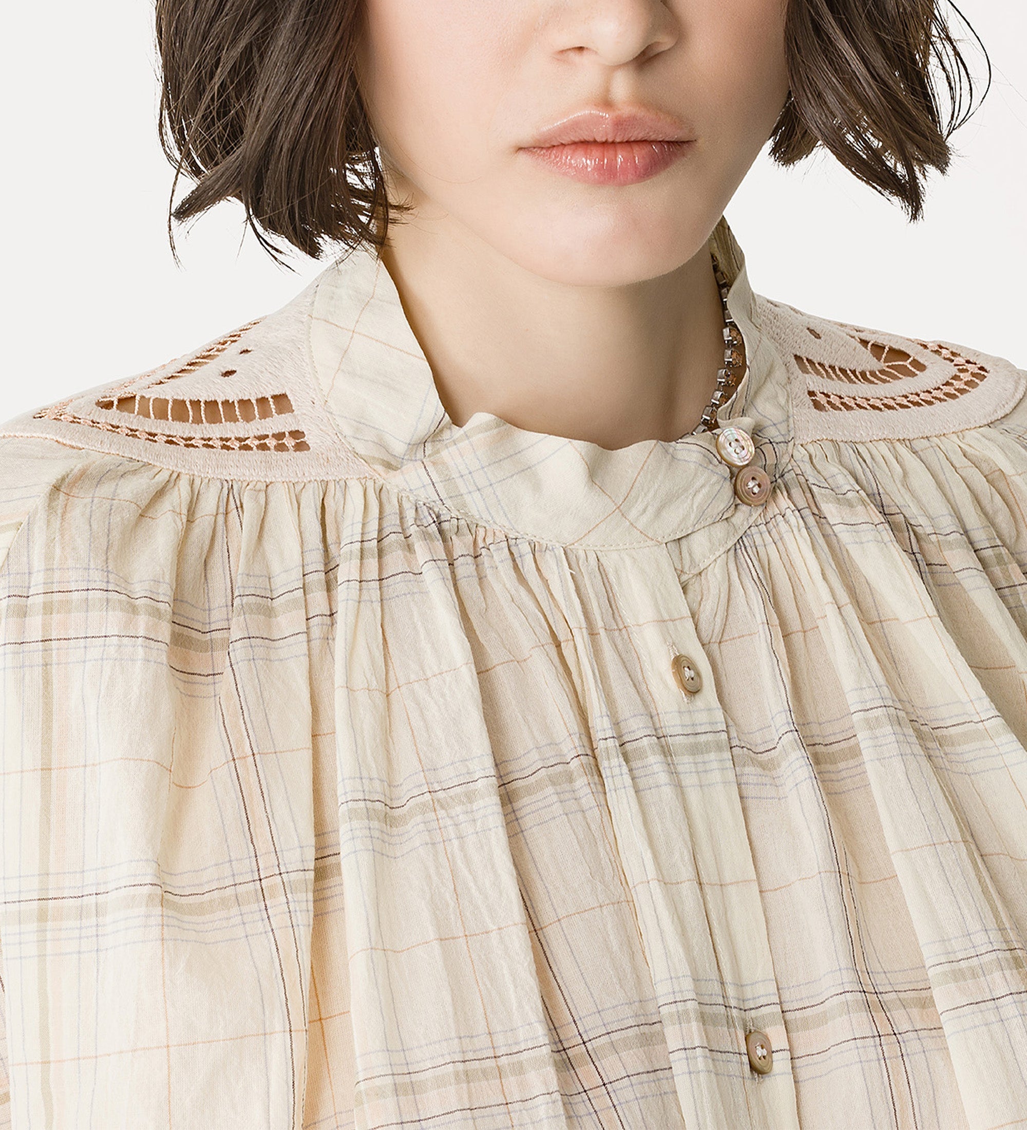 camicia mezza manica voile crepe bci lattementa