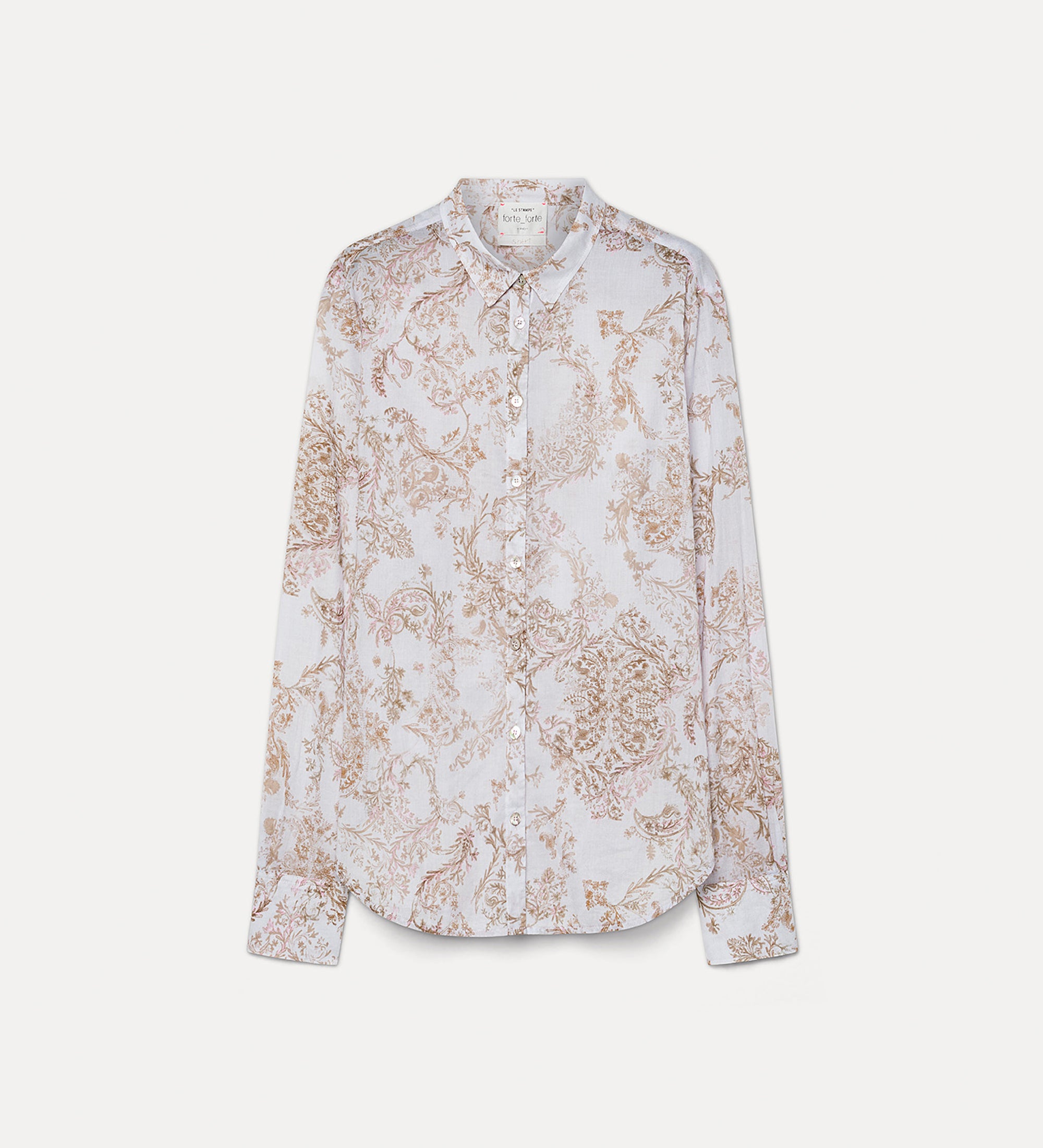 camicia regular voile cotone "nontiscordardime" peonia