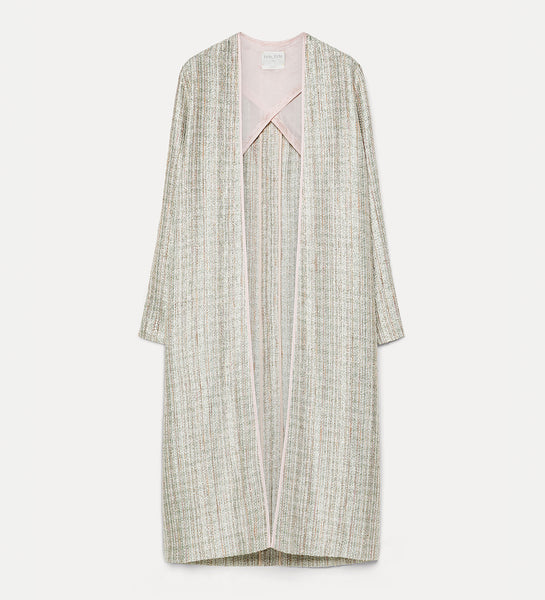 lightweight lurex duster coat lattementa | forte_forte