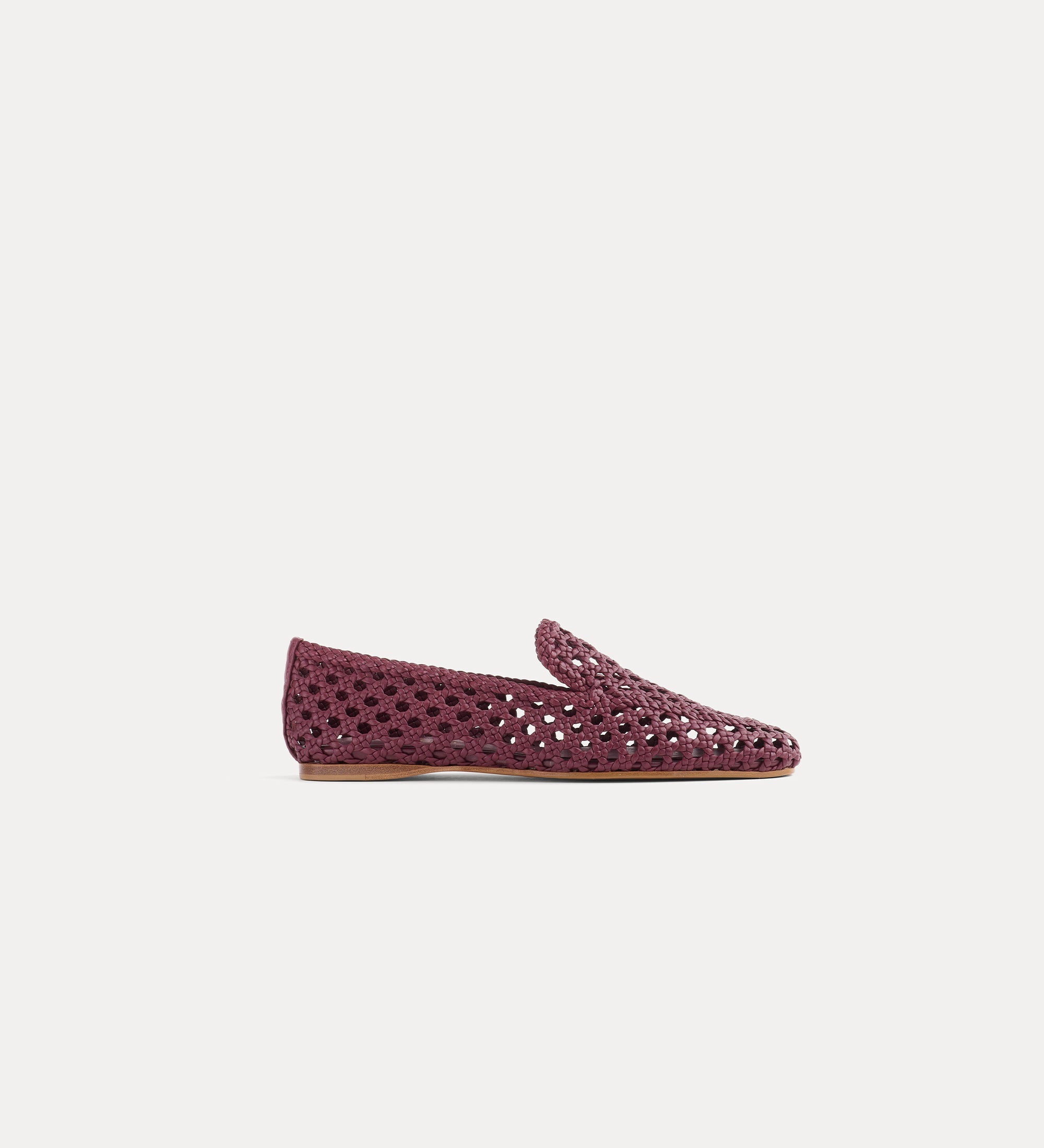 handwoven loafer red