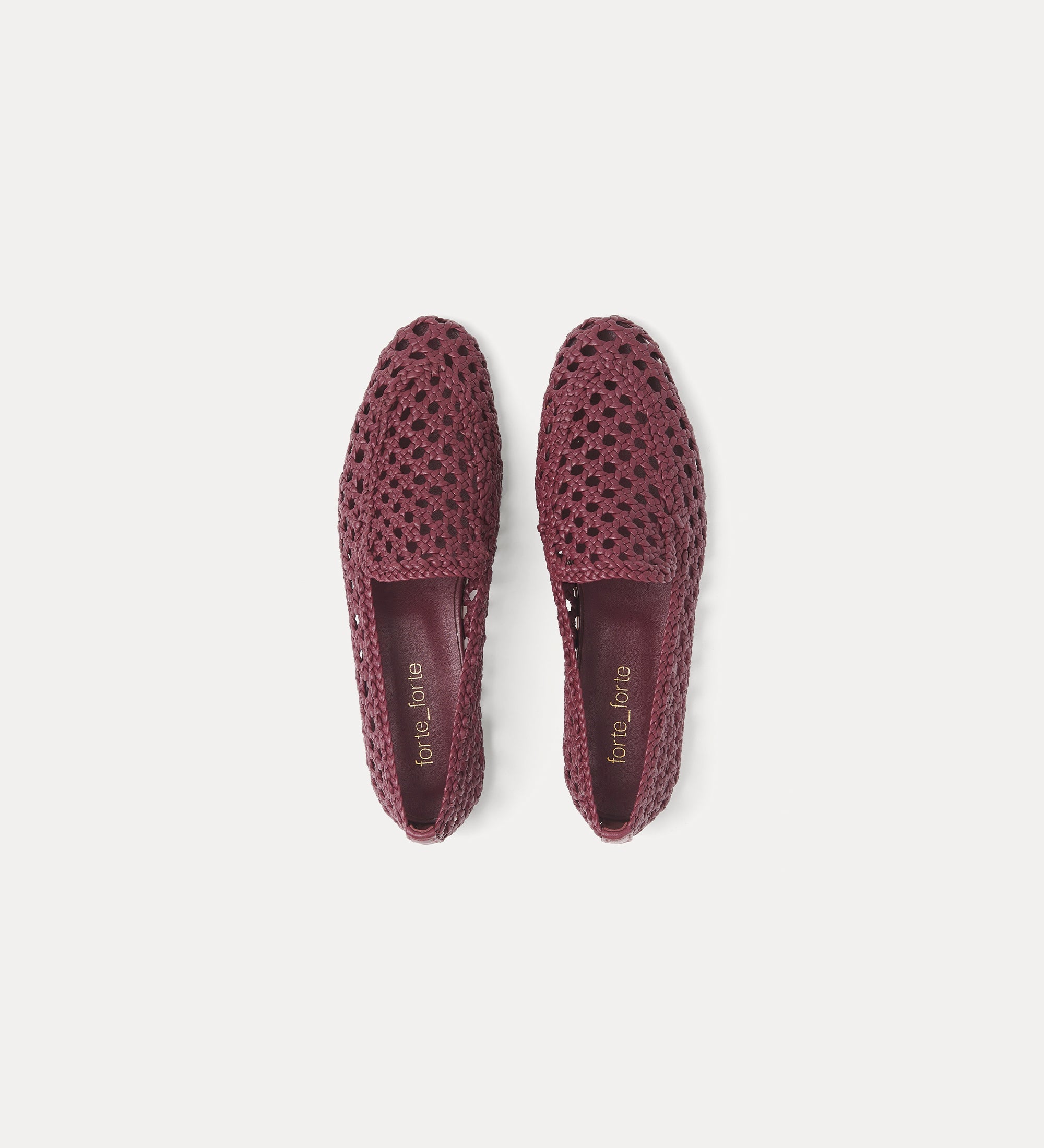 handwoven loafer red