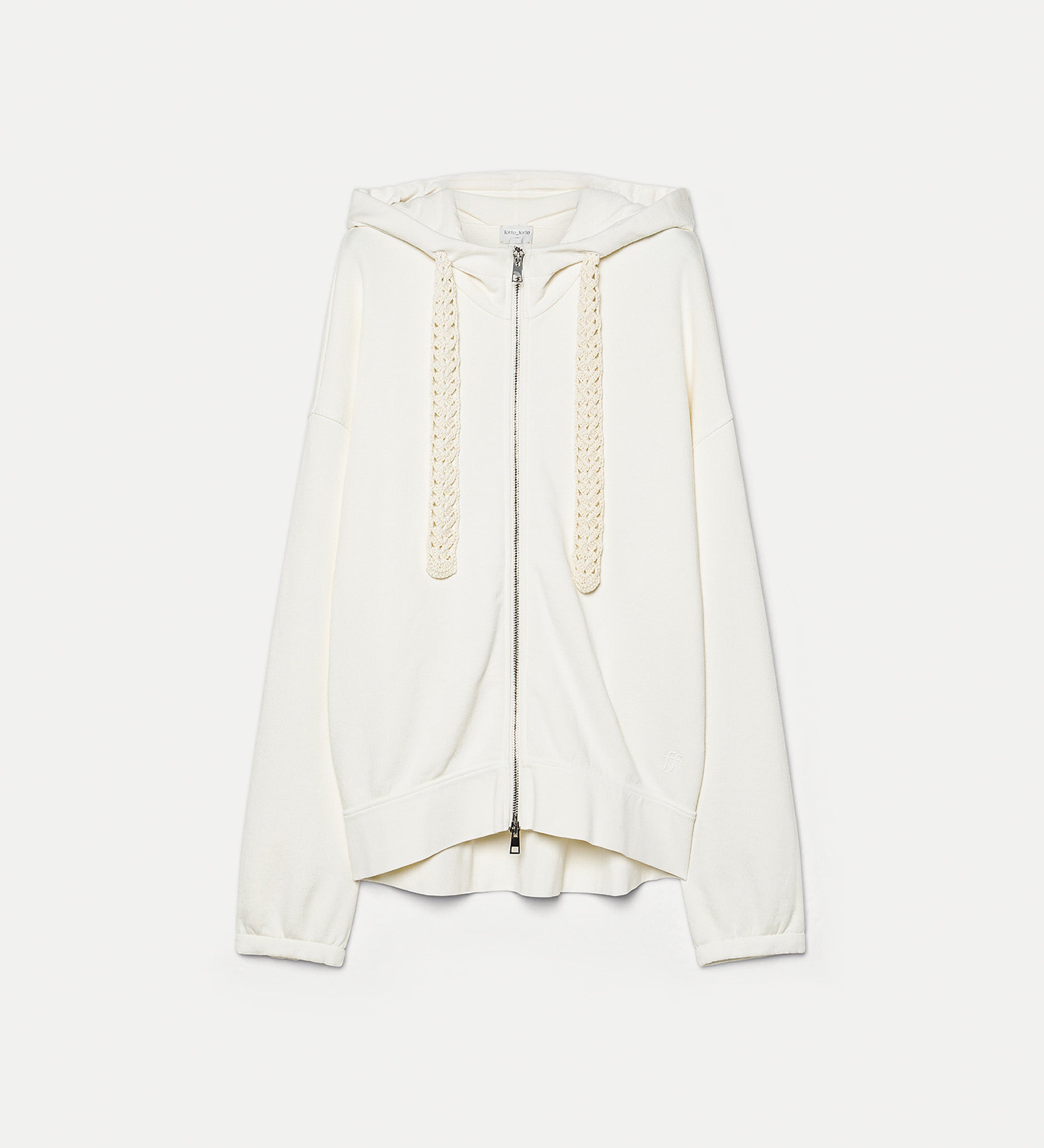 jacquard cardigan “iris velvet” white