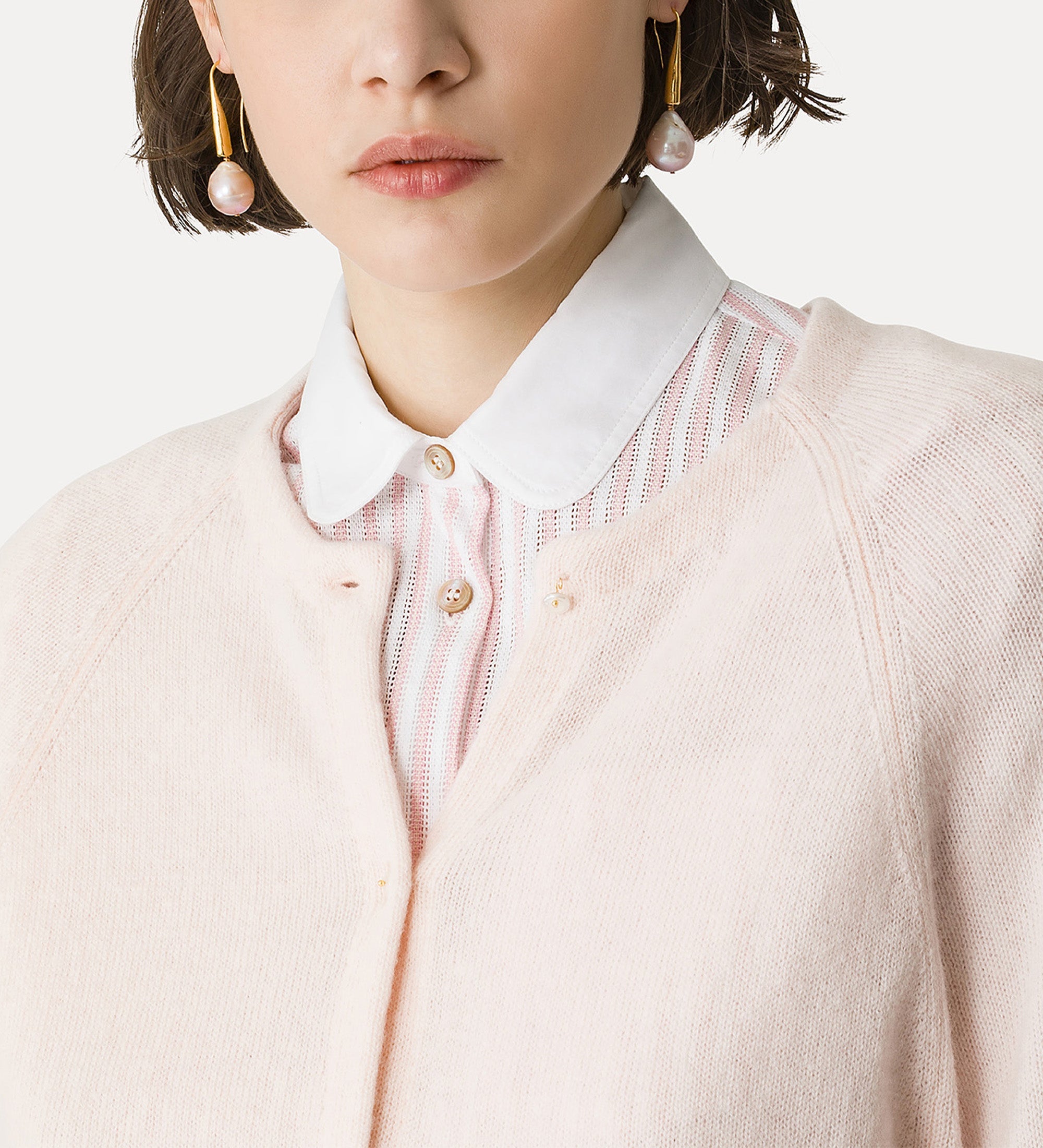 cashmere cardigan pink