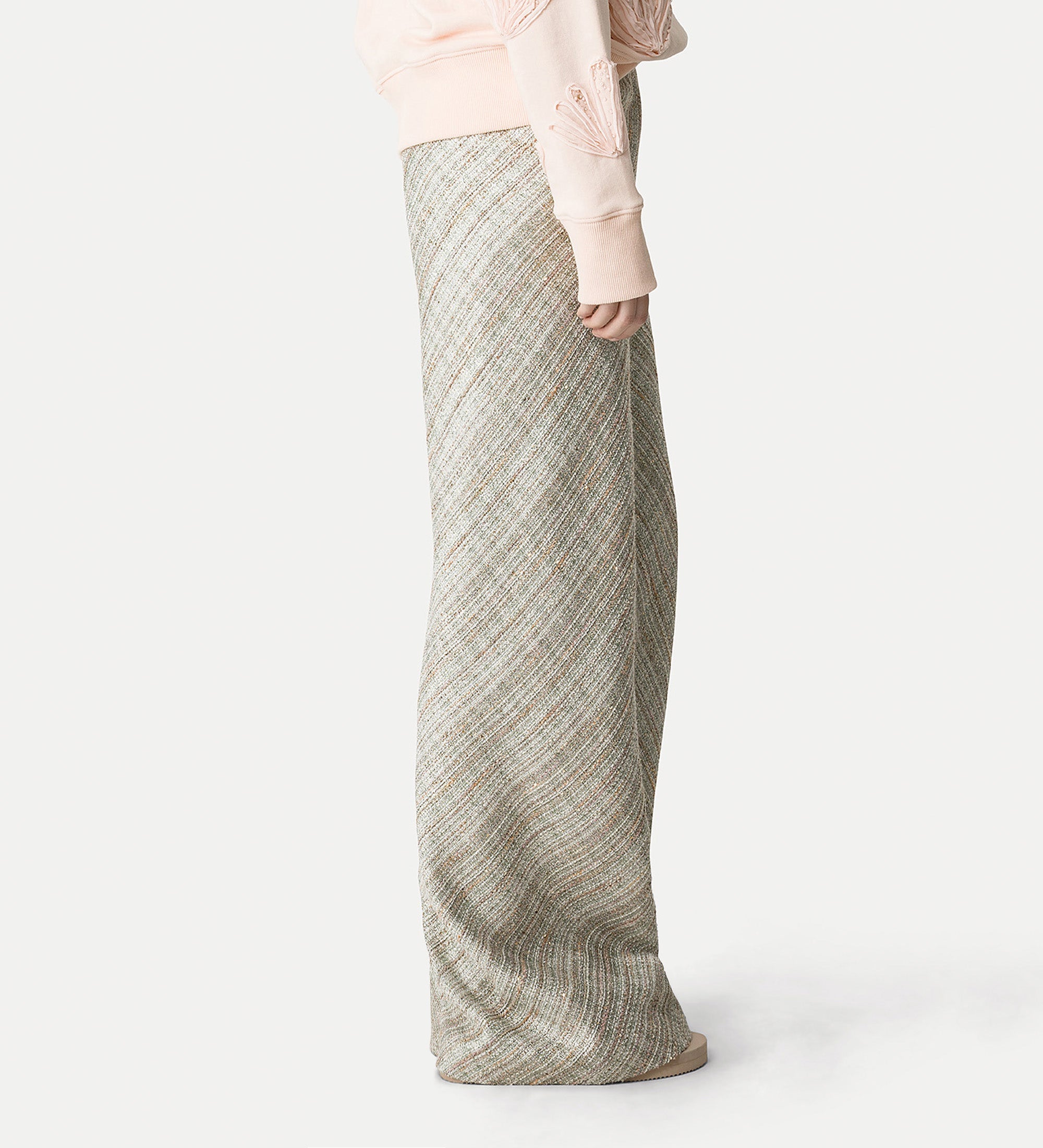 lurex trousers silver