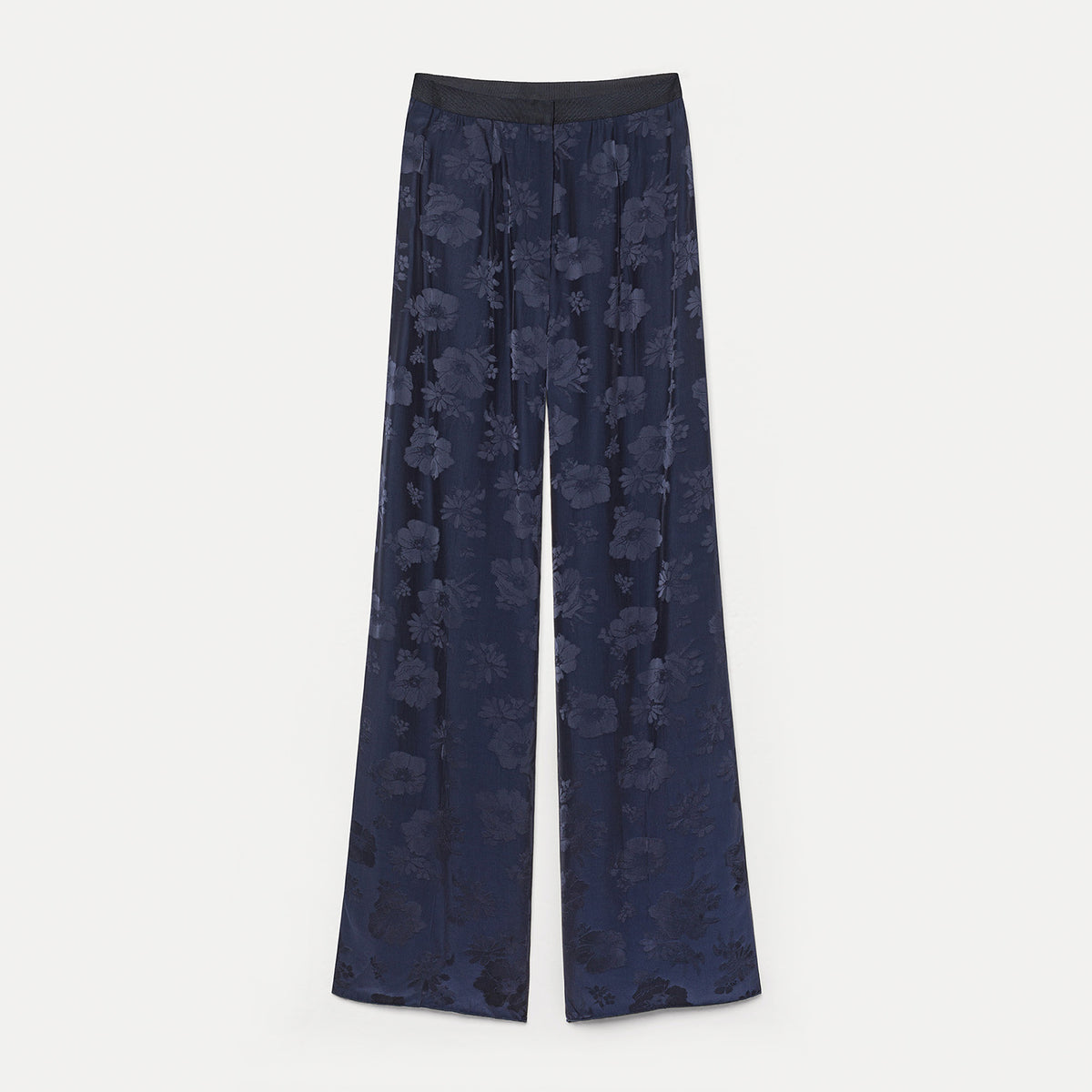 fluid jacquard bouquet trousers notte | forte_forte