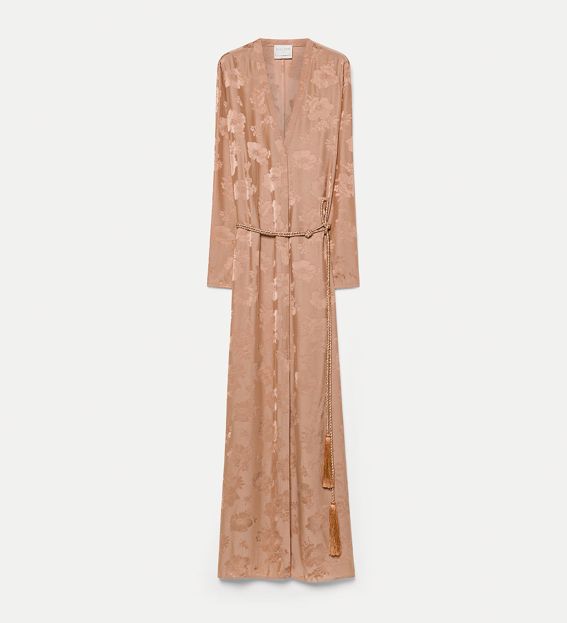 topshop snake jacquard midi dress long sleeve bouquet dress brown