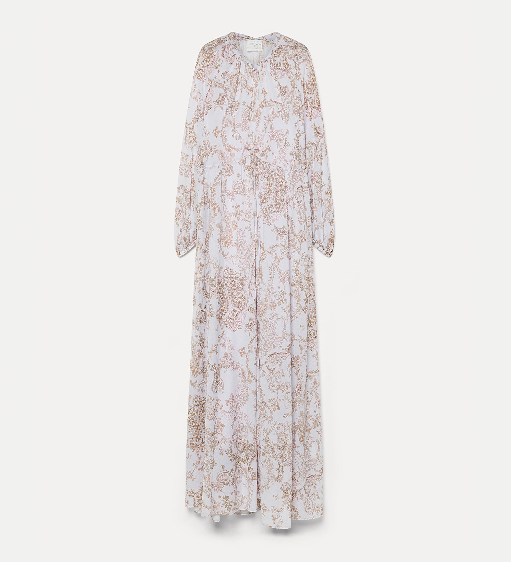 abito m/l voile cotone stampa "nontiscordardime" peonia