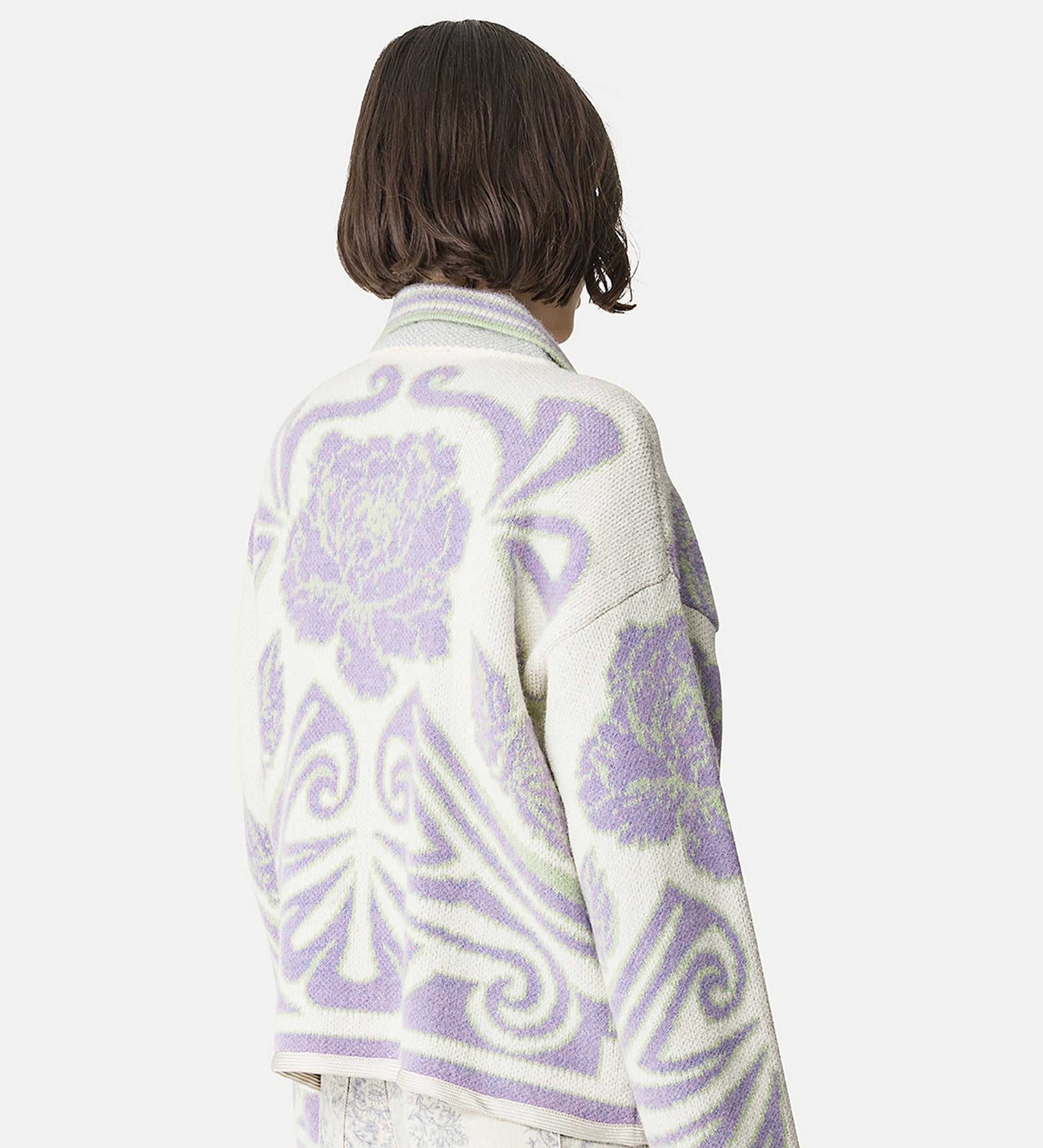 jacket with toggles “peonia my love” lilac