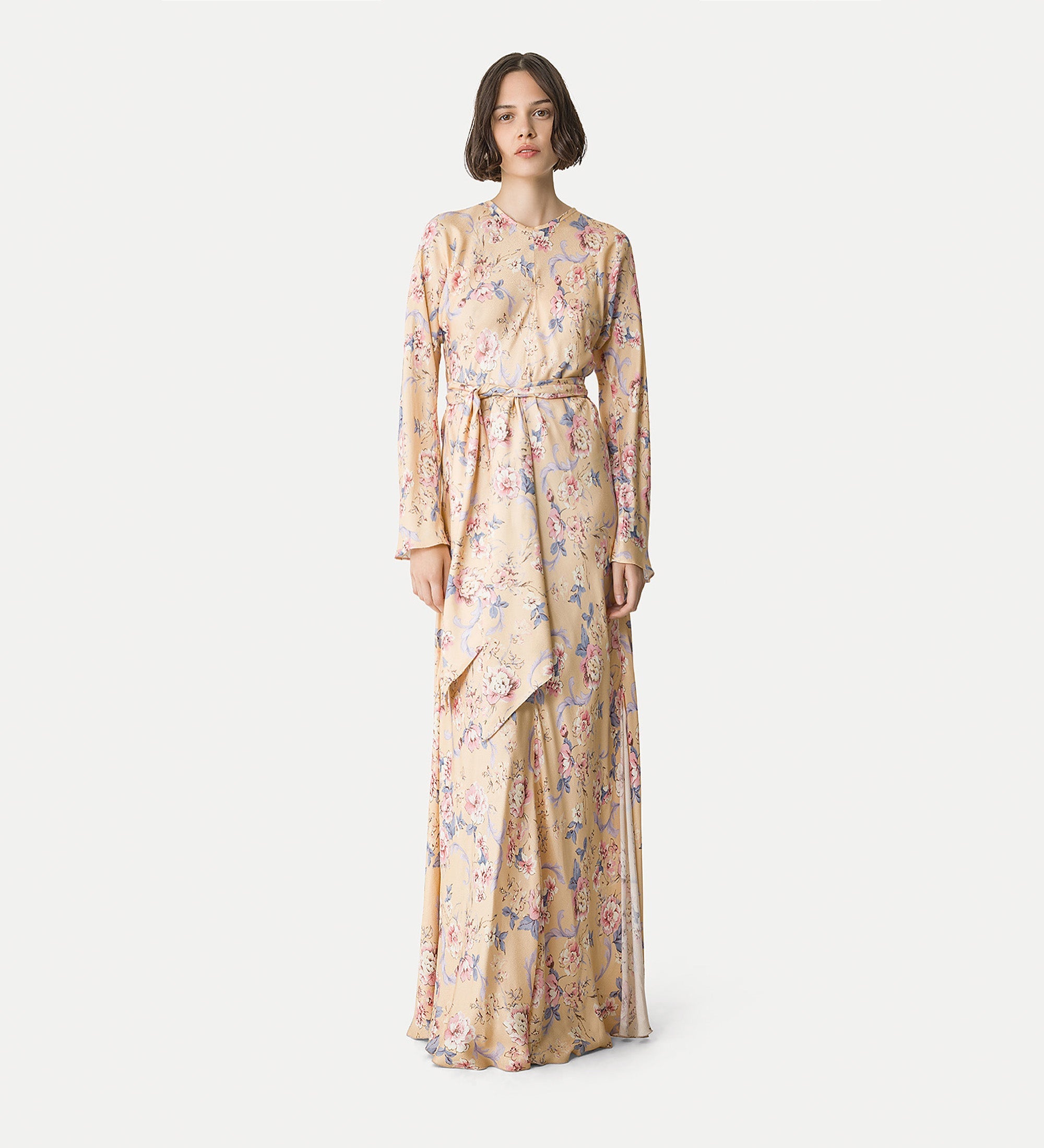 jacquard dress “peonia my love” pink