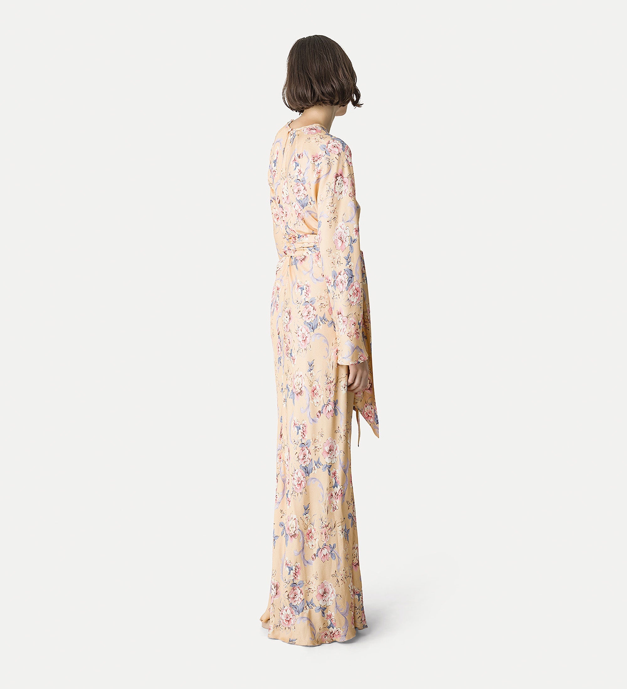 jacquard dress “peonia my love” pink