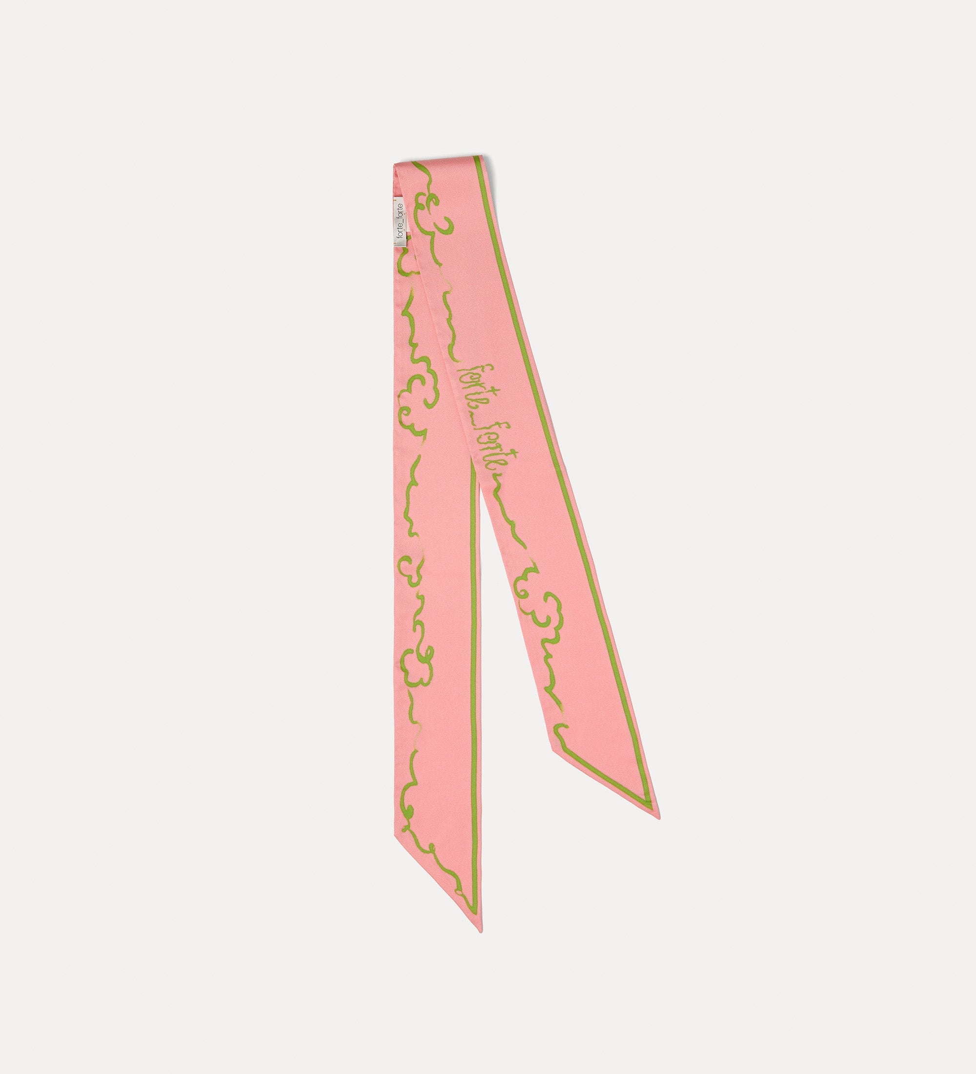 printed bandeau “peonia my love” pink