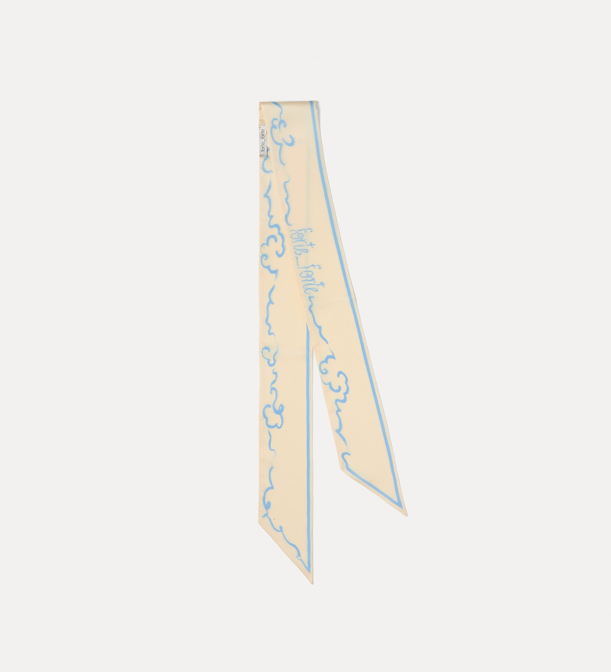 printed bandeau “peonia my love” white