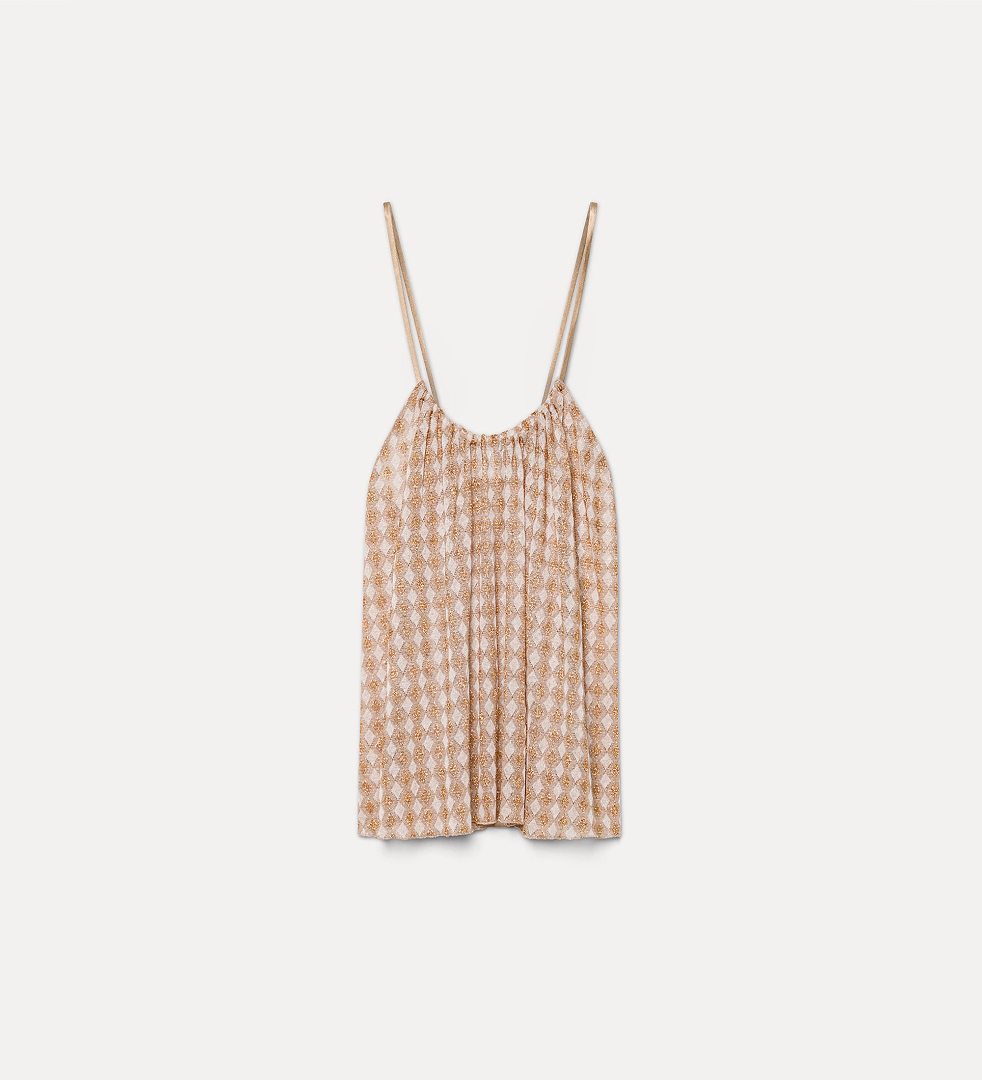 elegant top in diamond jersey pink