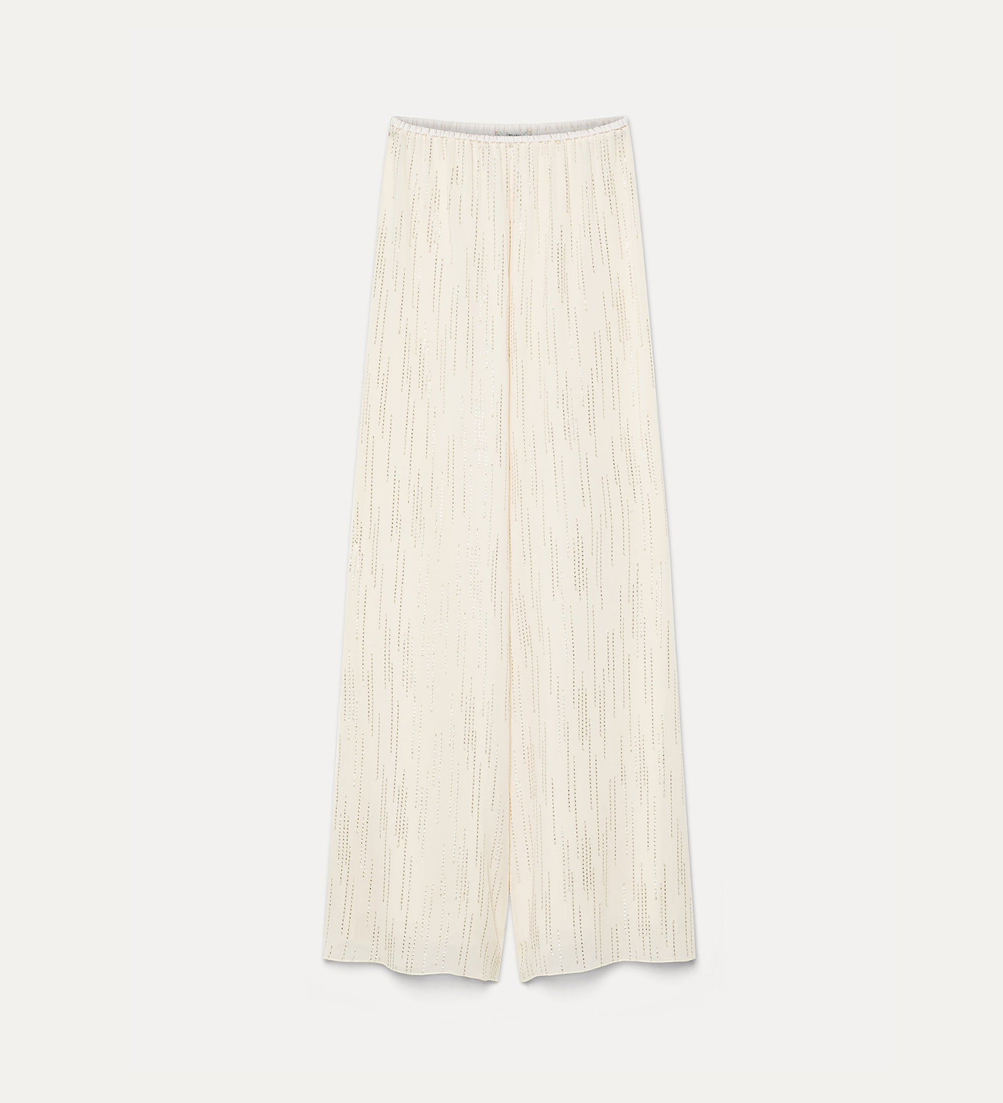 “les fils d'argent” jacquard trousers  crystal