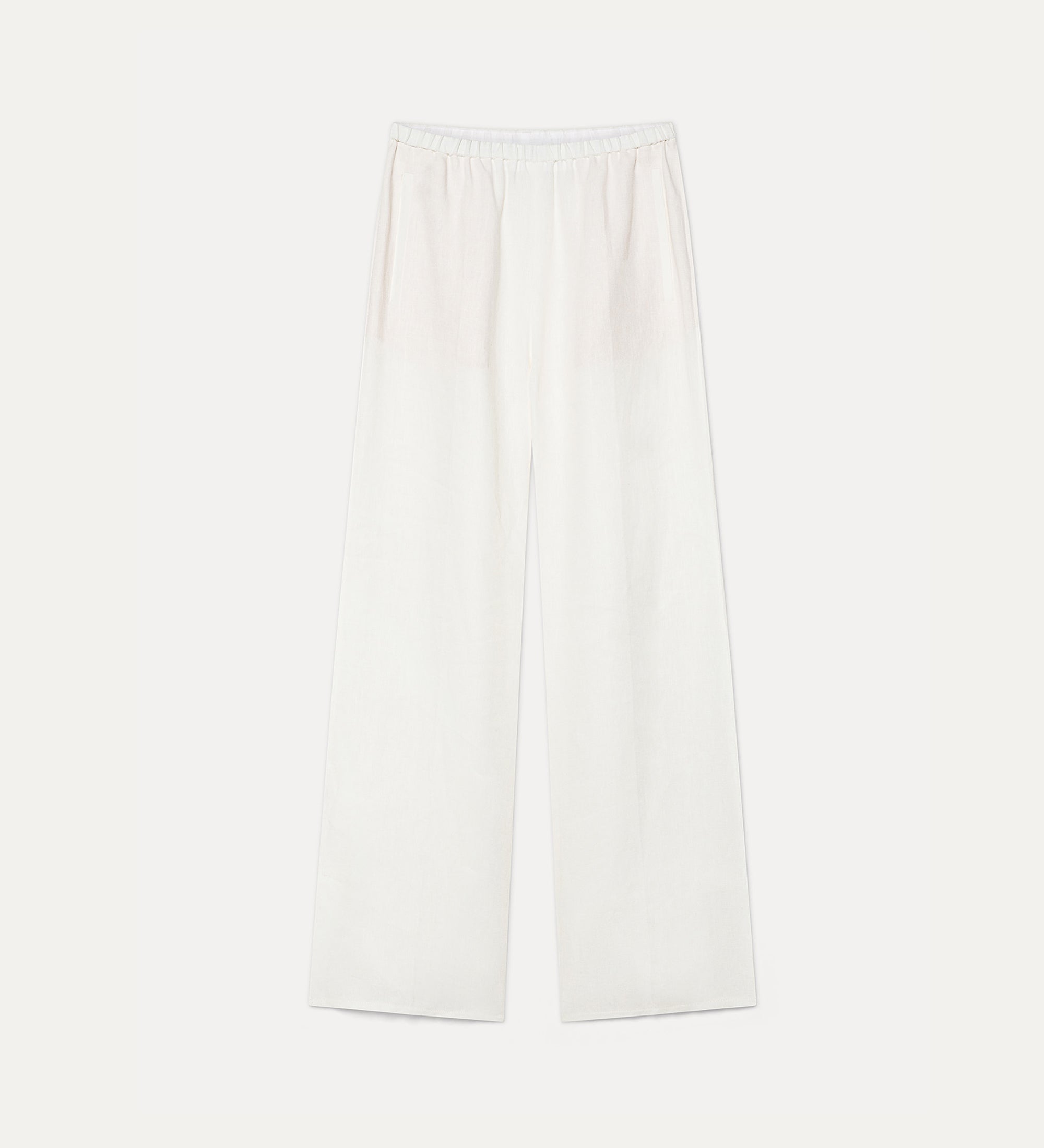 linen trousers with elasticated waistband  crystal