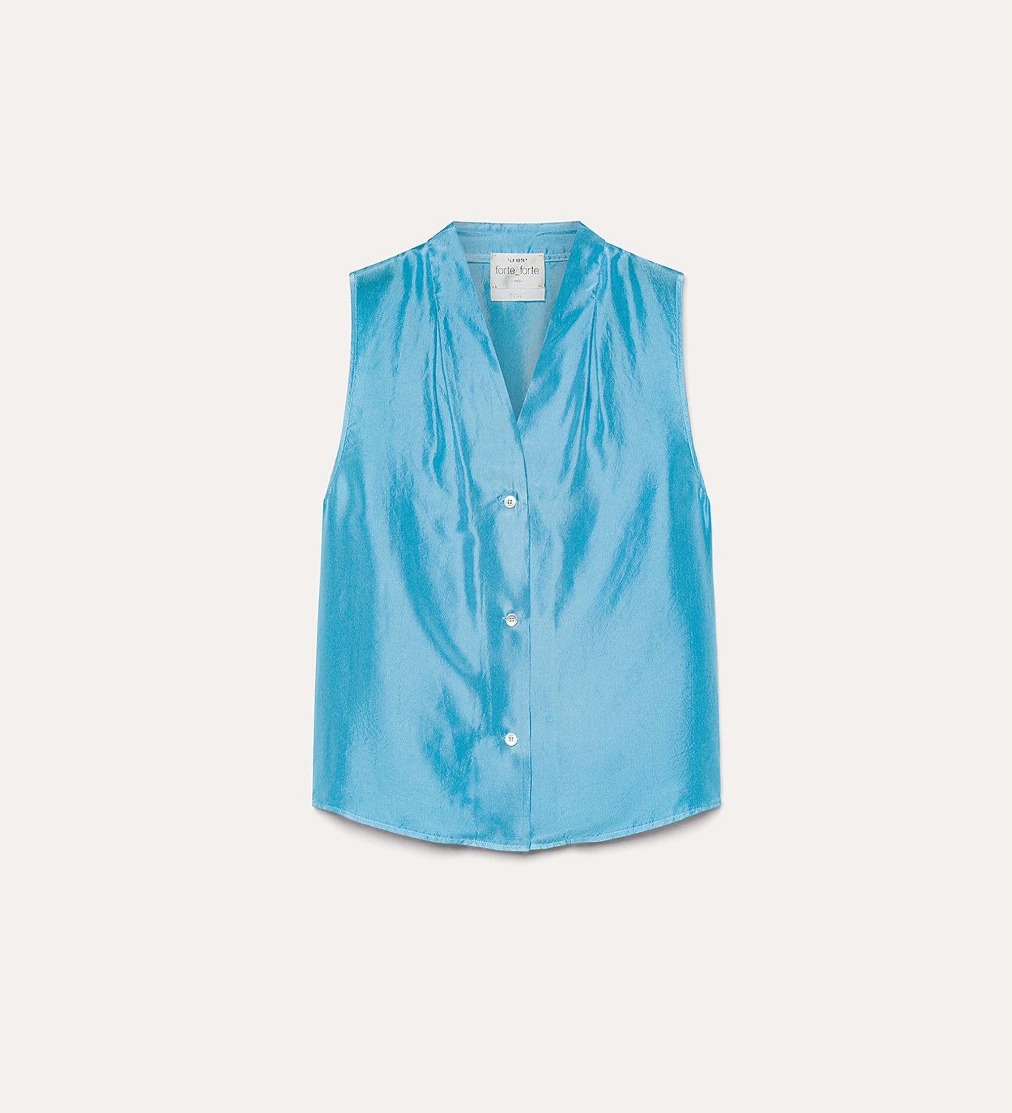 elegant habotai silk summer top turchino