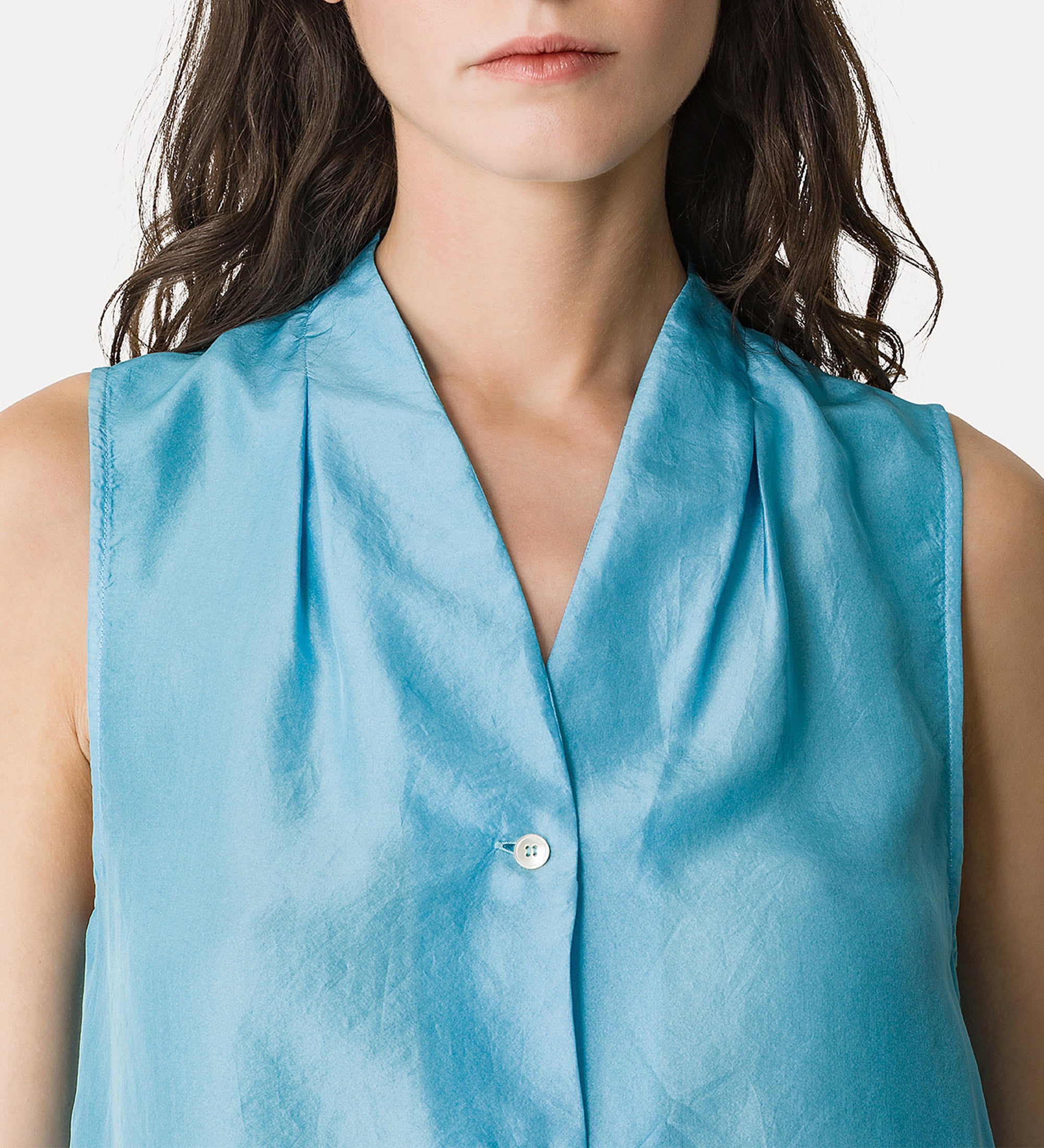 elegant habotai silk summer top turchino