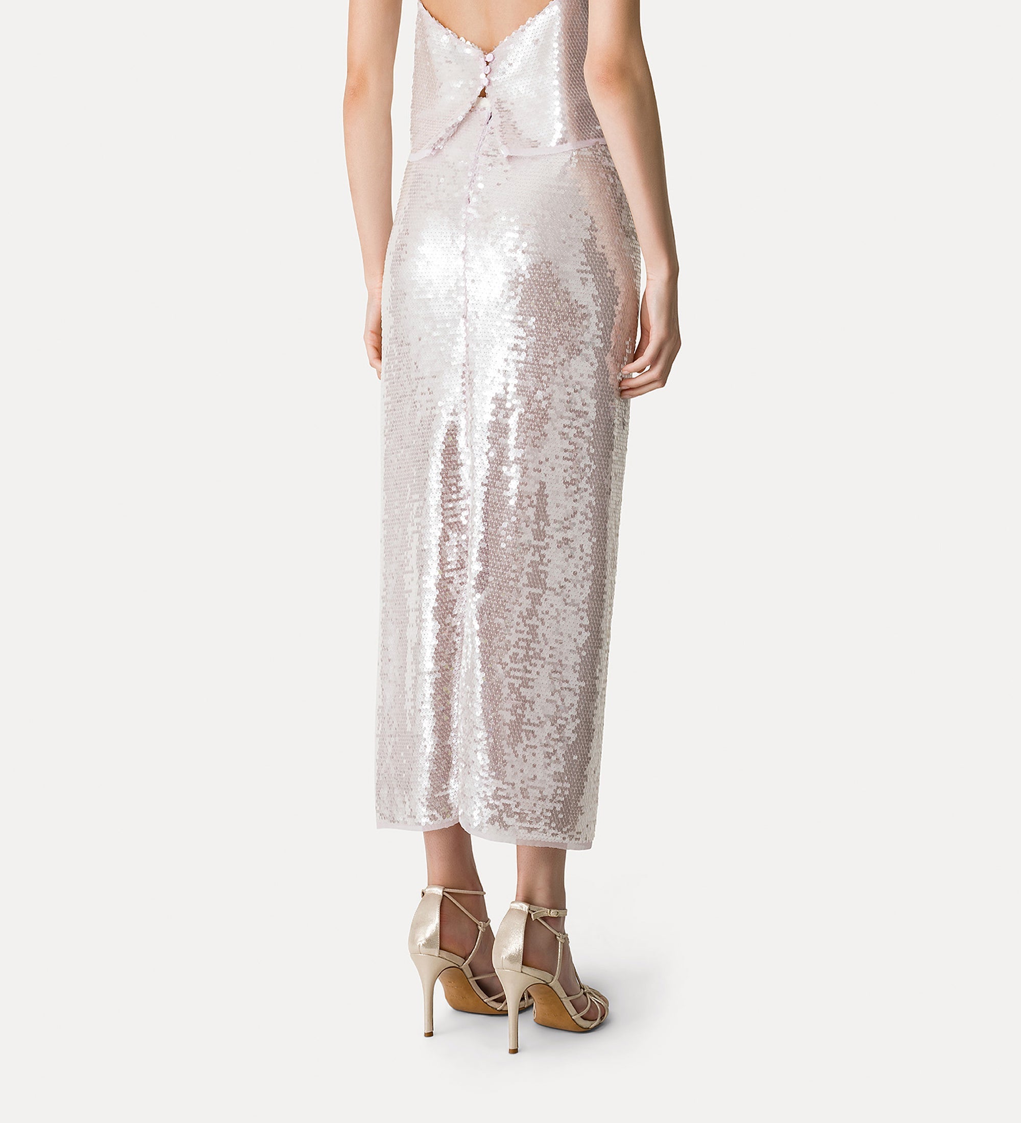 “liquid sequins” pencil skirt  charme