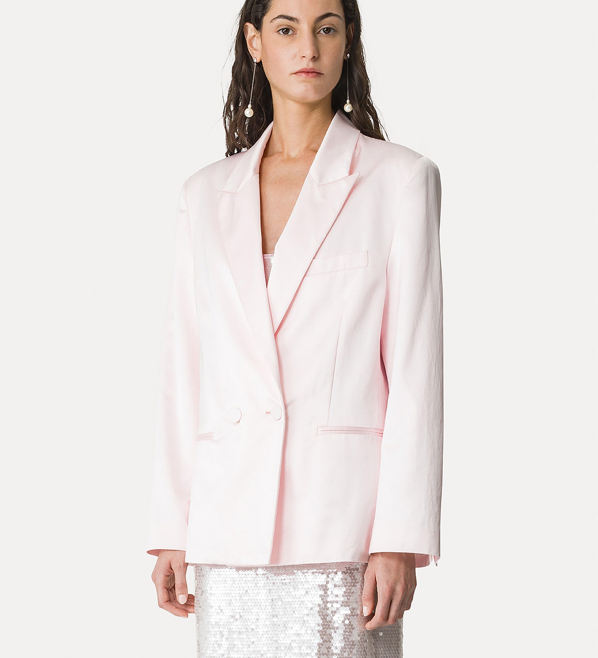 “chic” viscose satin dinner jacket sweet