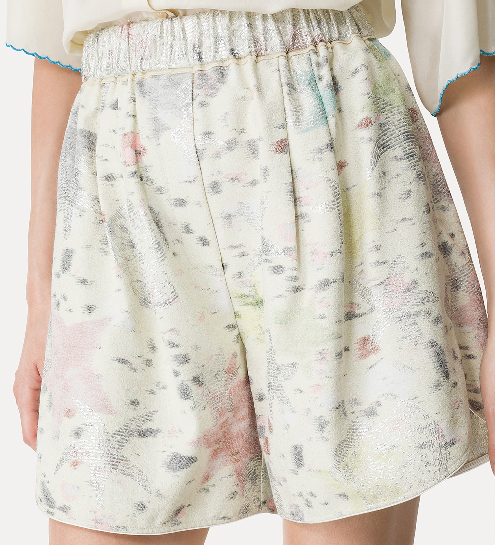 shorts jacquard chine' "les folies" lucente