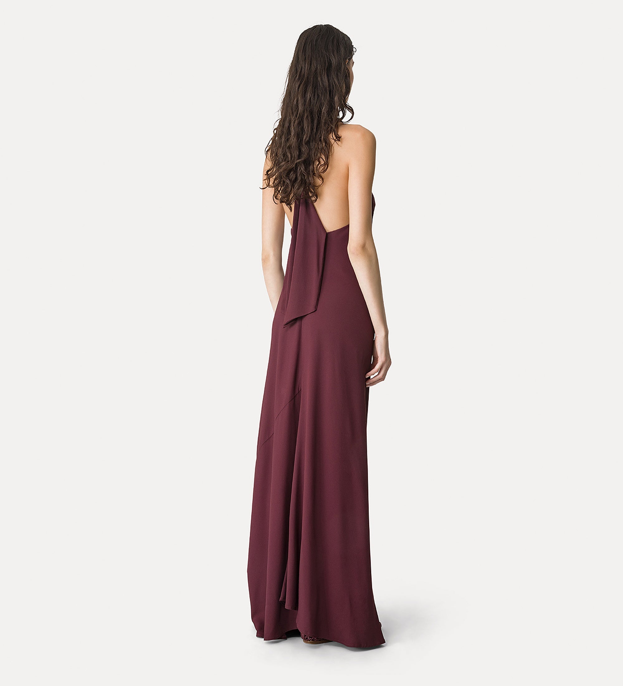 crêpe marocaine dress ruby