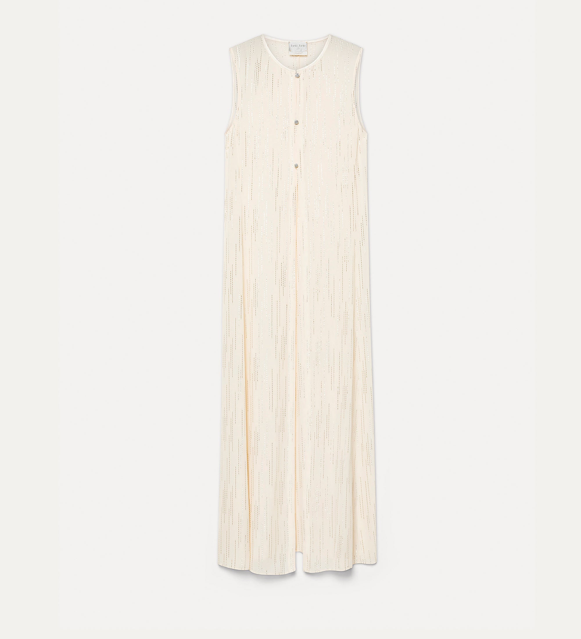 “les fils d'argent” jacquard duster  crystal